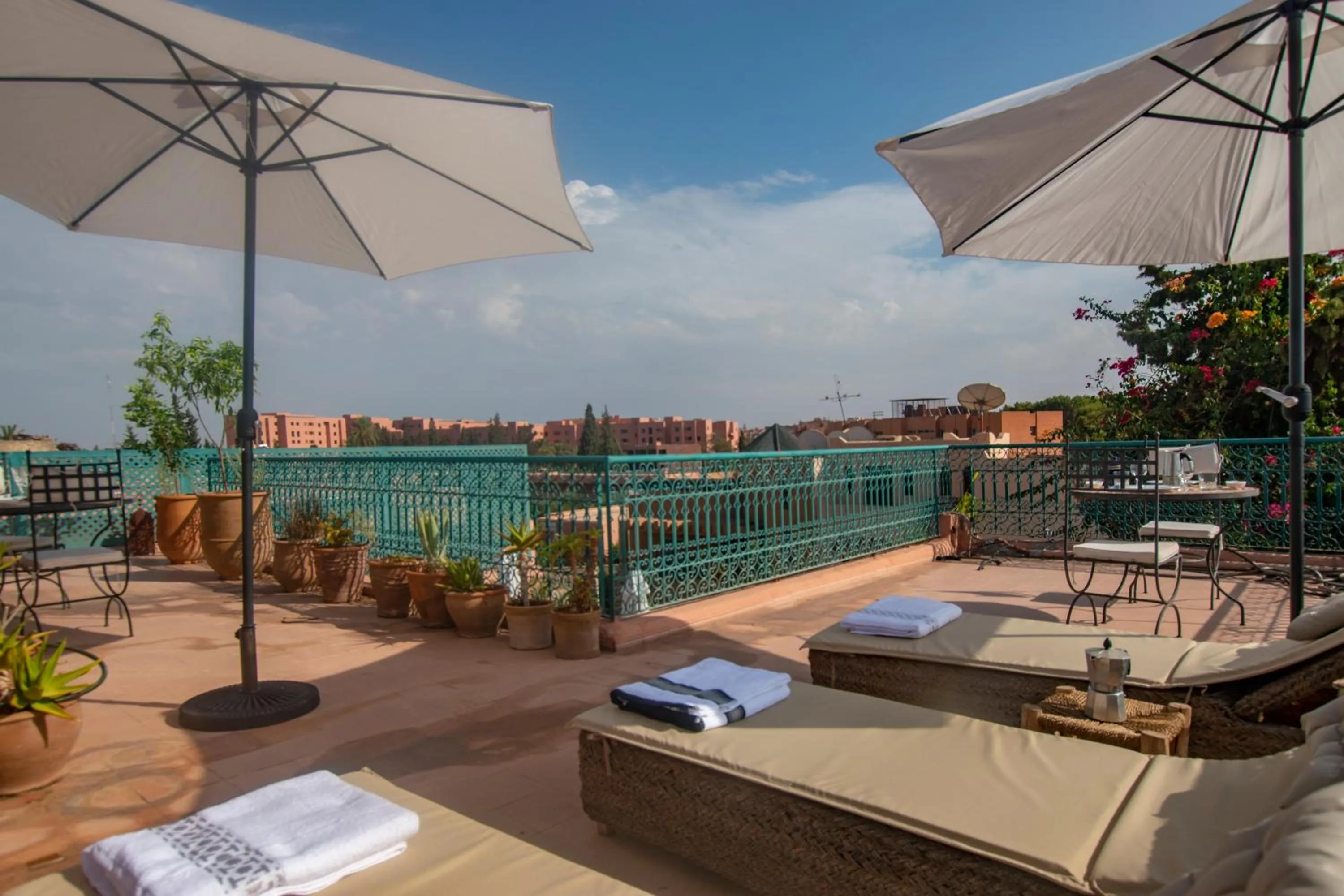 Patio in Villa Soraya Hammam & Jacuzzi