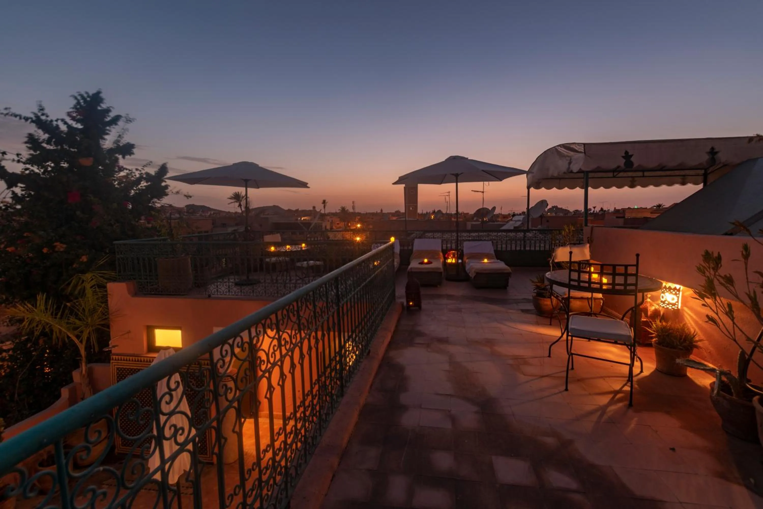Patio in Villa Soraya Hammam & Jacuzzi