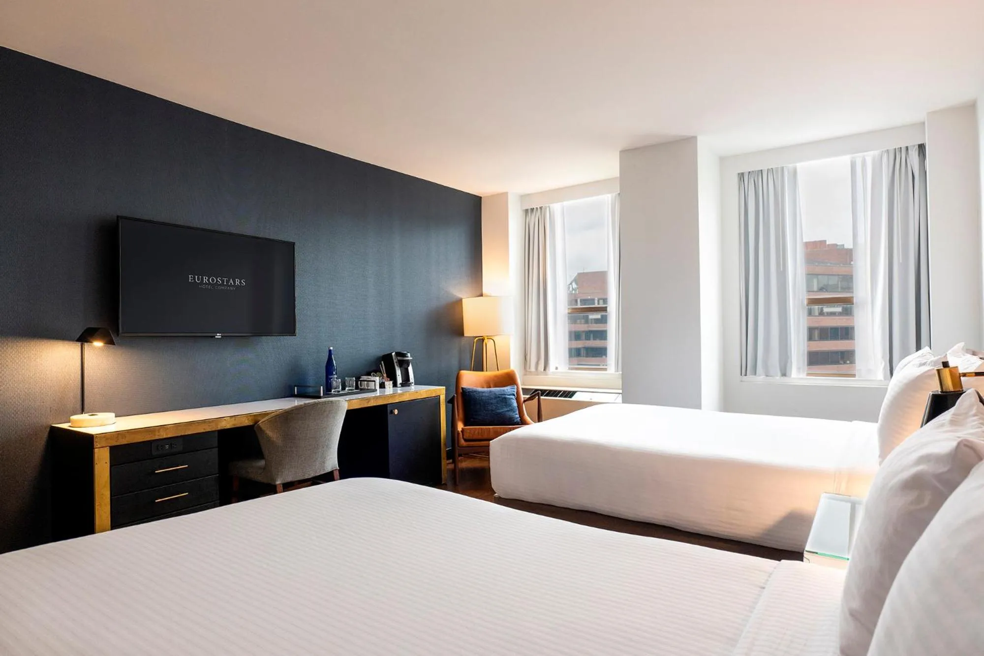 Bedroom, Bed in Eurostars St Gregory Dupont Circle Georgetown