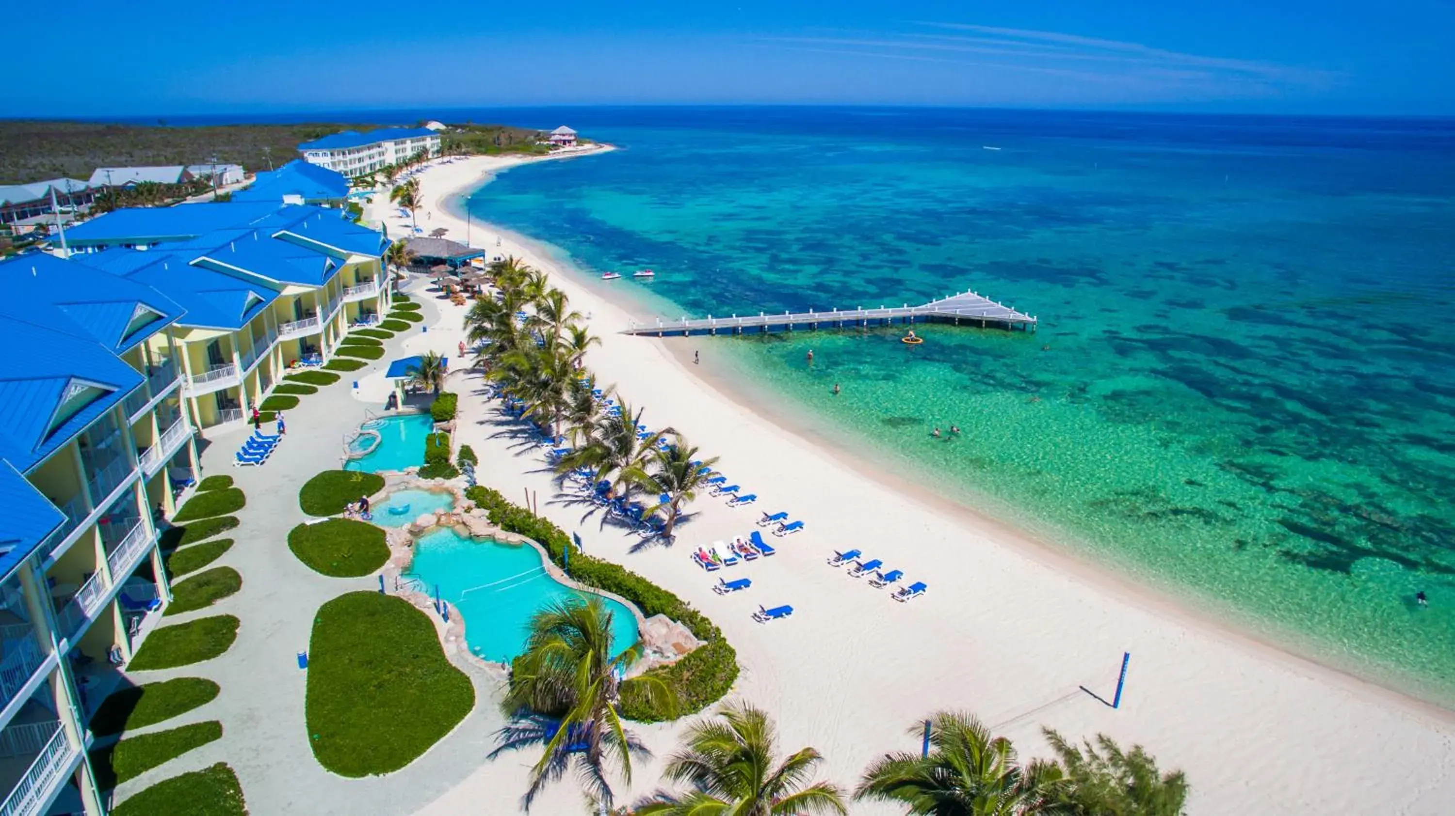 Bird's eye view in Wyndham Reef Resort, Grand Cayman Bird's eye view in Wyndham Reef Resort, Grand Cayman