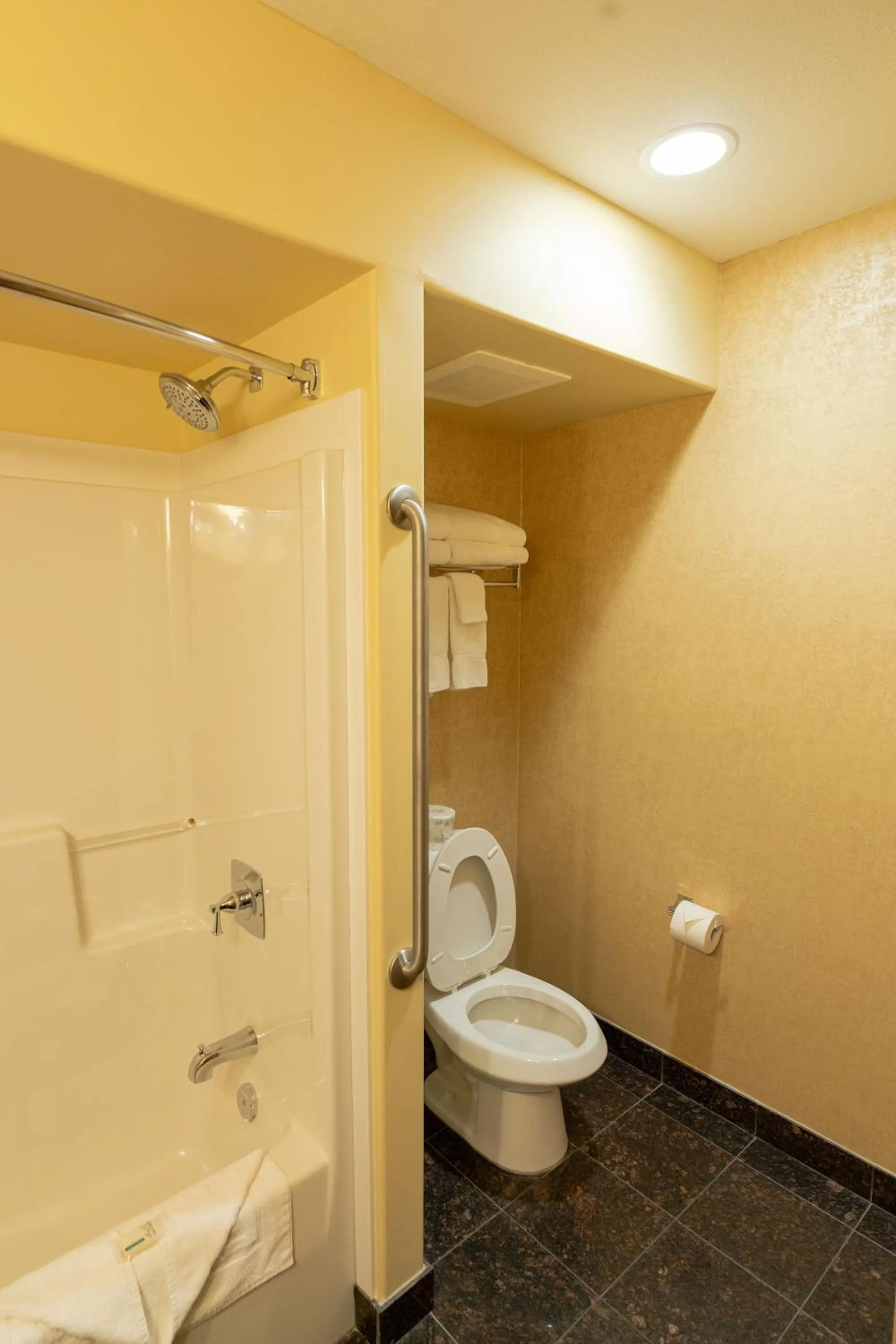 Toilet in Camrose Resort Hotel