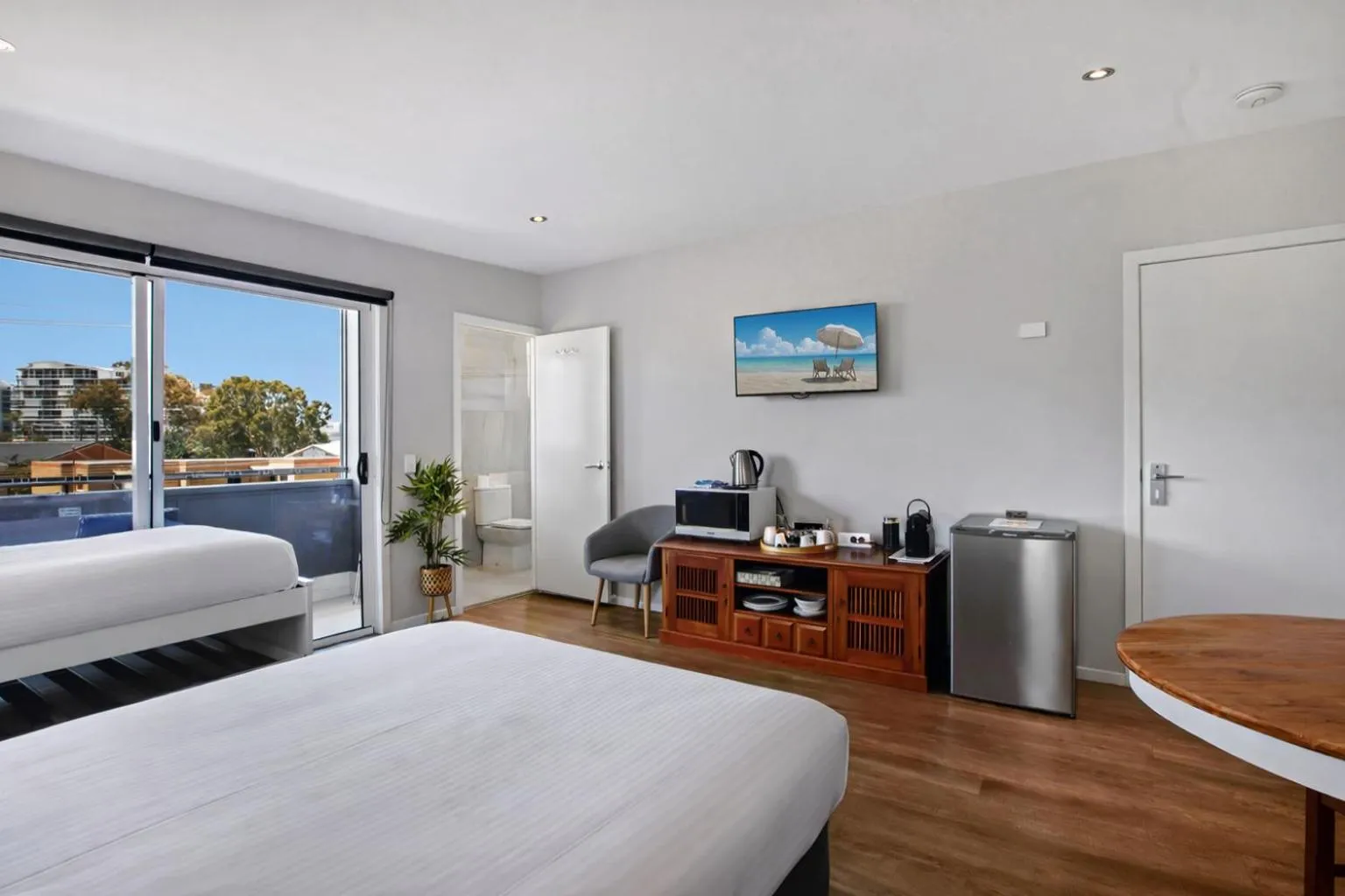 Bed in Saltwater Villas - Pet Friendly Accommodation