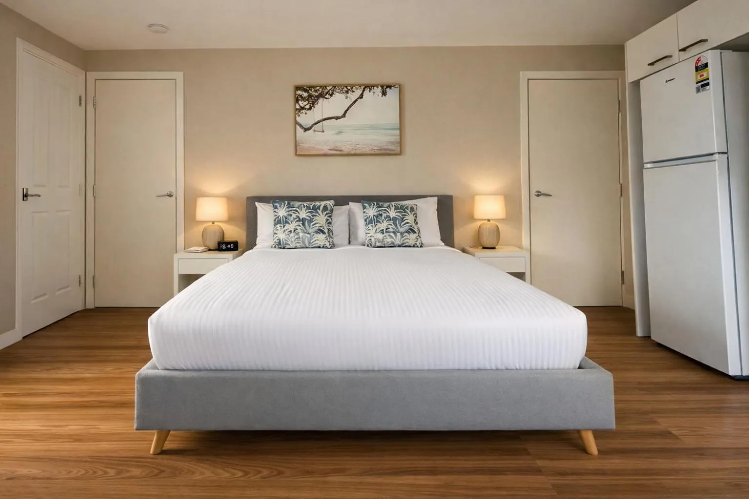 Bed in Saltwater Villas - Pet Friendly Accommodation