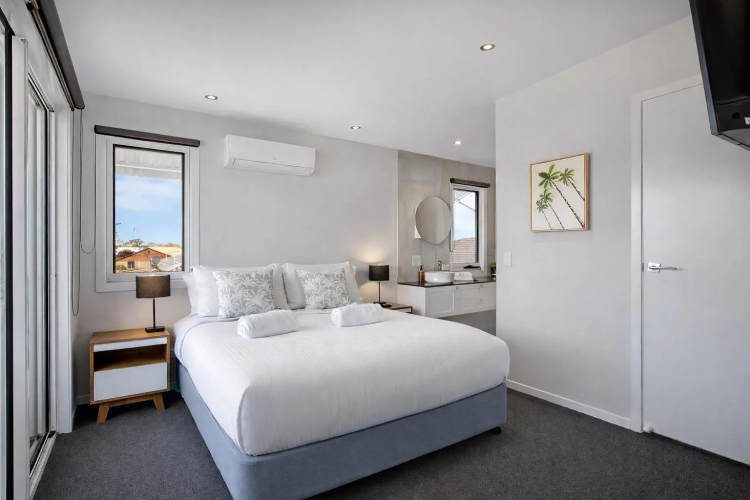 Bed in Saltwater Villas - Pet Friendly Accommodation