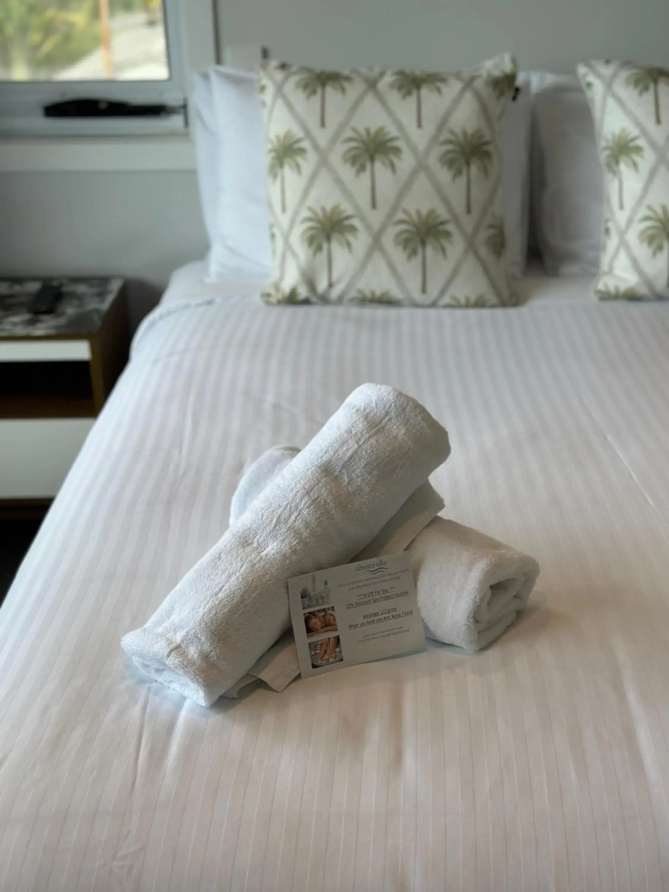 Bedroom, Bed in Saltwater Villas - Pet Friendly Accommodation Bedroom, Bed in Saltwater Villas - Pet Friendly Accommodation