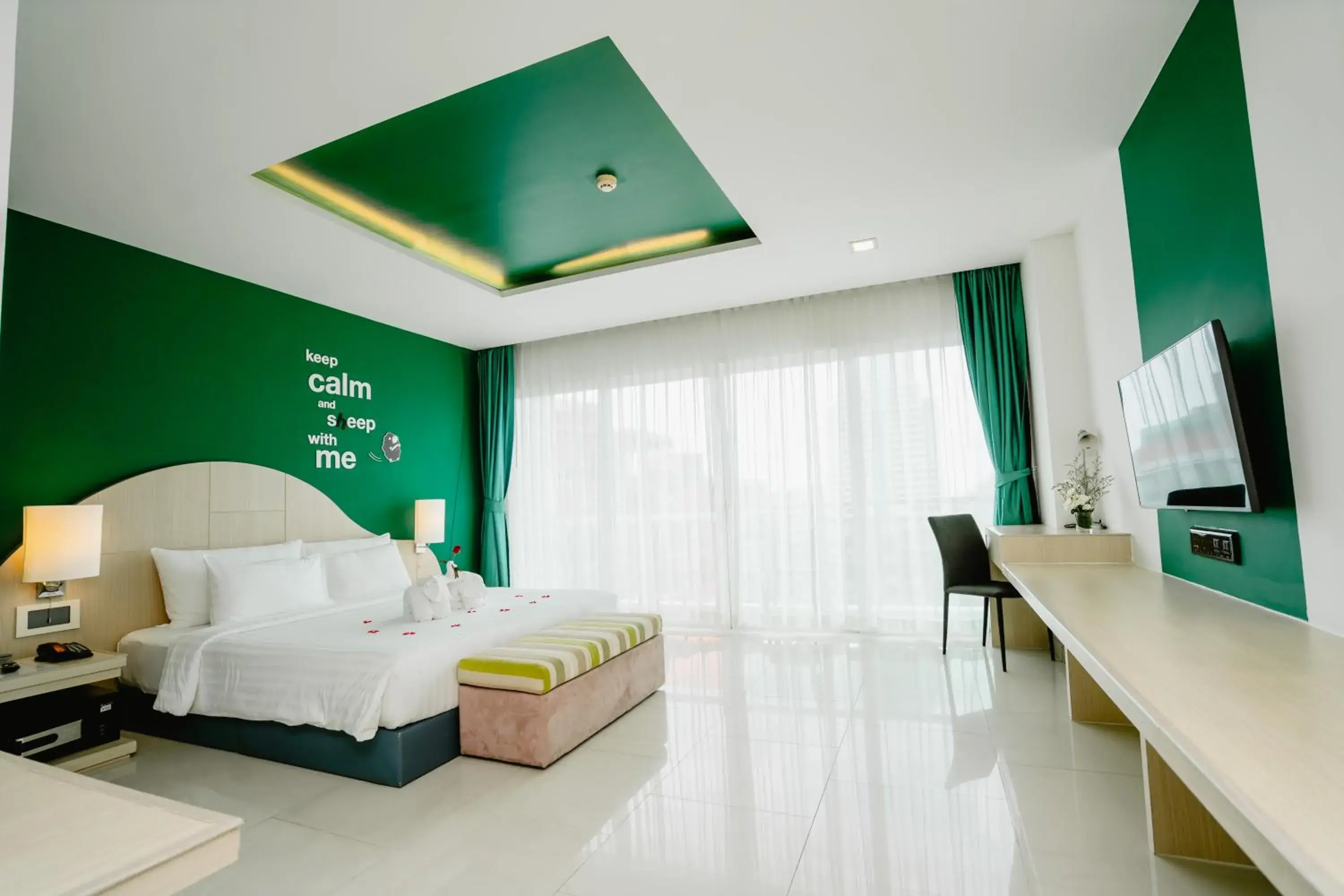Deluxe Double Room with Spa Bath + Free access to Sauna Room in SLEEP WITH ME HOTEL design hotel @ patong (SHA Plus+) Deluxe Double Room with Spa Bath + Free access to Sauna Room in SLEEP WITH ME HOTEL design hotel @ patong (SHA Plus+)