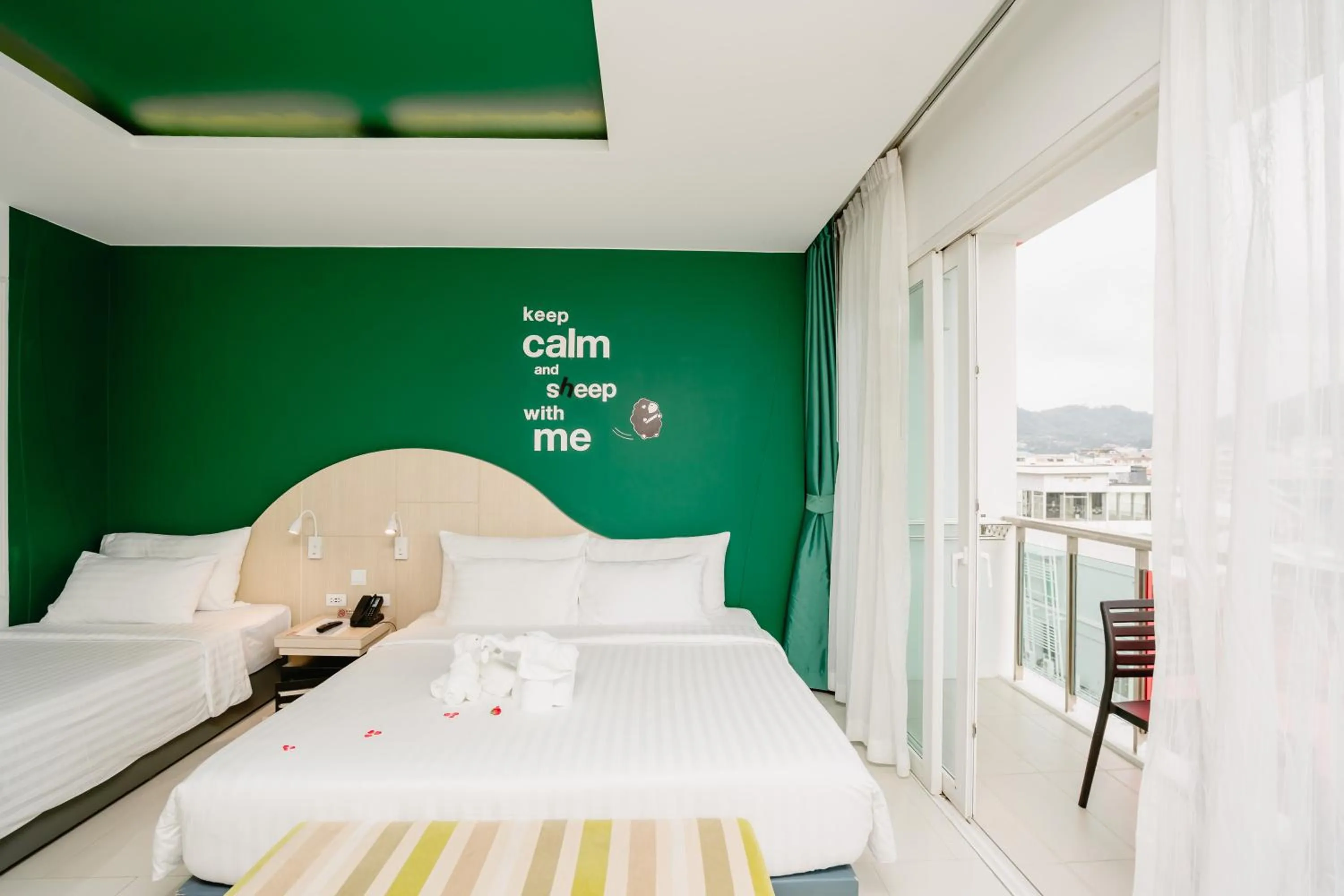 Bed in SLEEP WITH ME HOTEL design hotel @ patong (SHA Plus+)