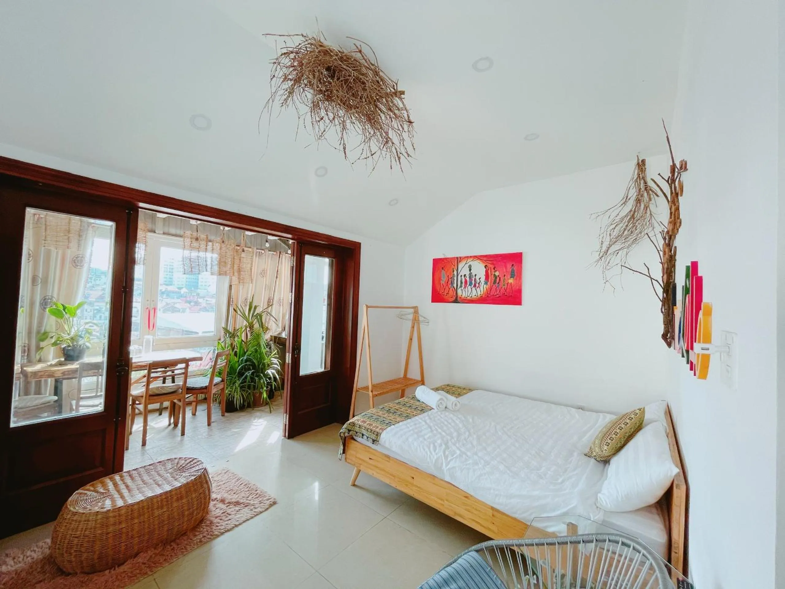 Bed in Hotel Làng Kò Hơ