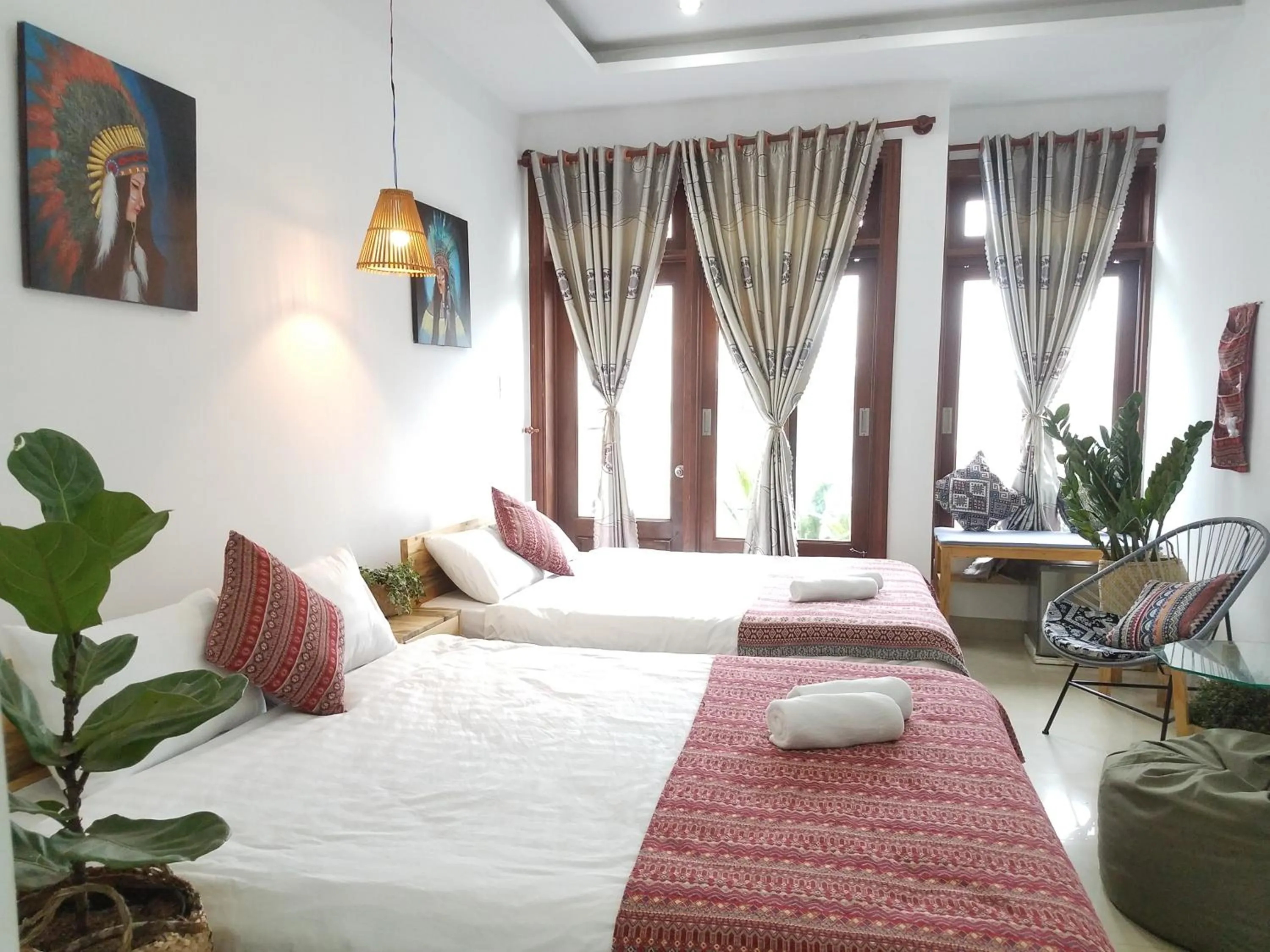 Bed in Hotel Làng Kò Hơ