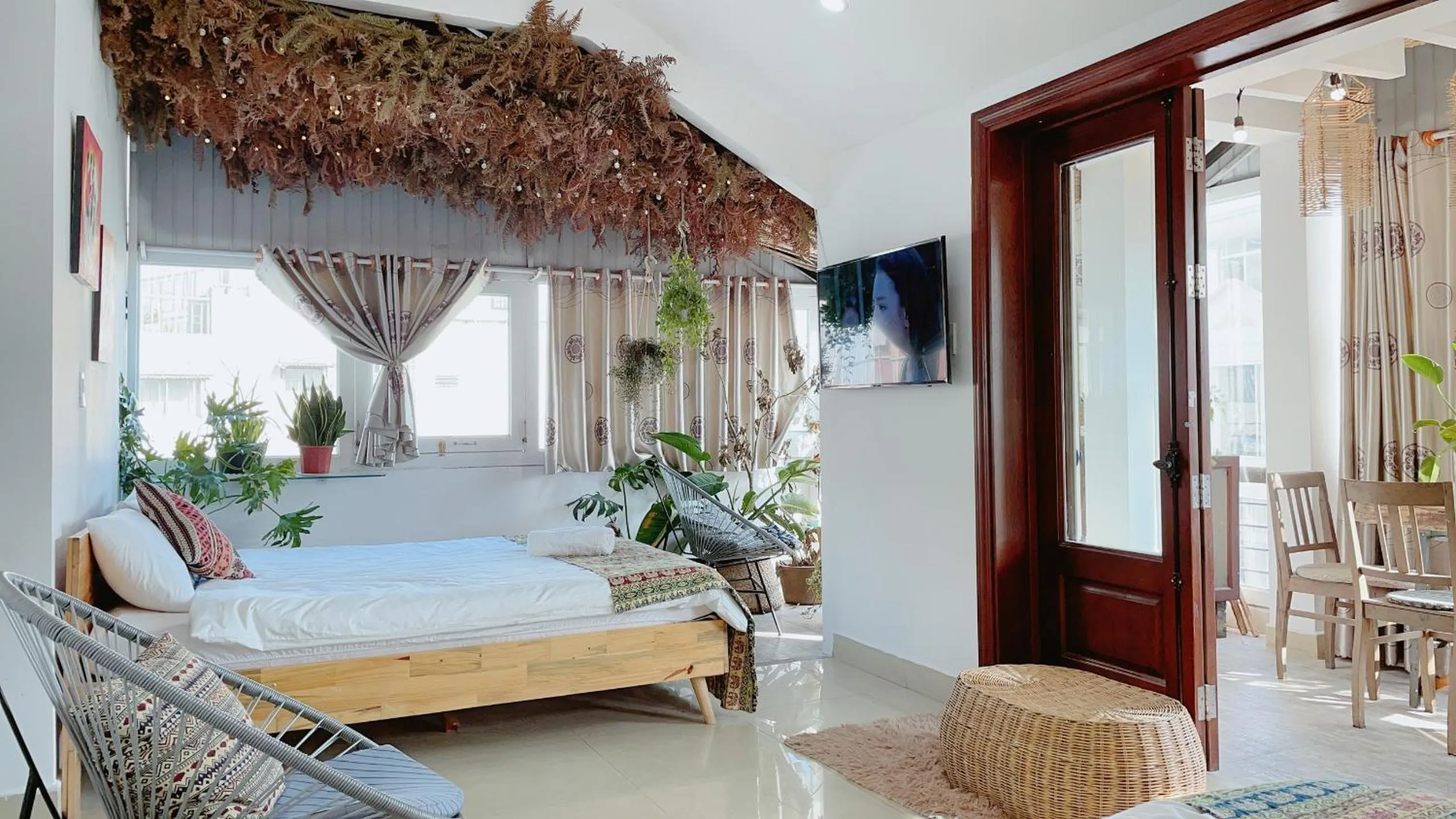 Bed in Hotel Làng Kò Hơ