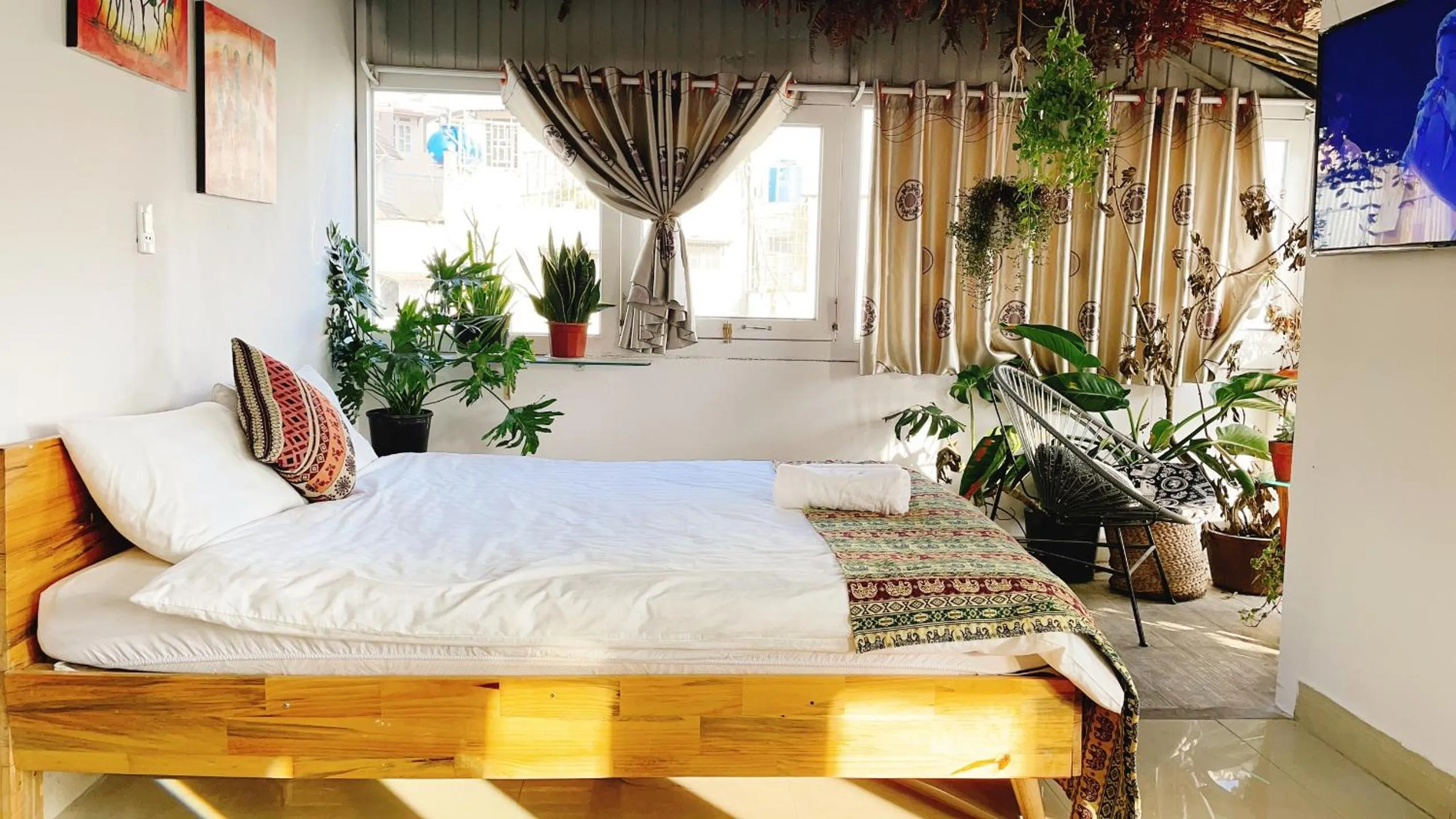 Bed in Hotel Làng Kò Hơ