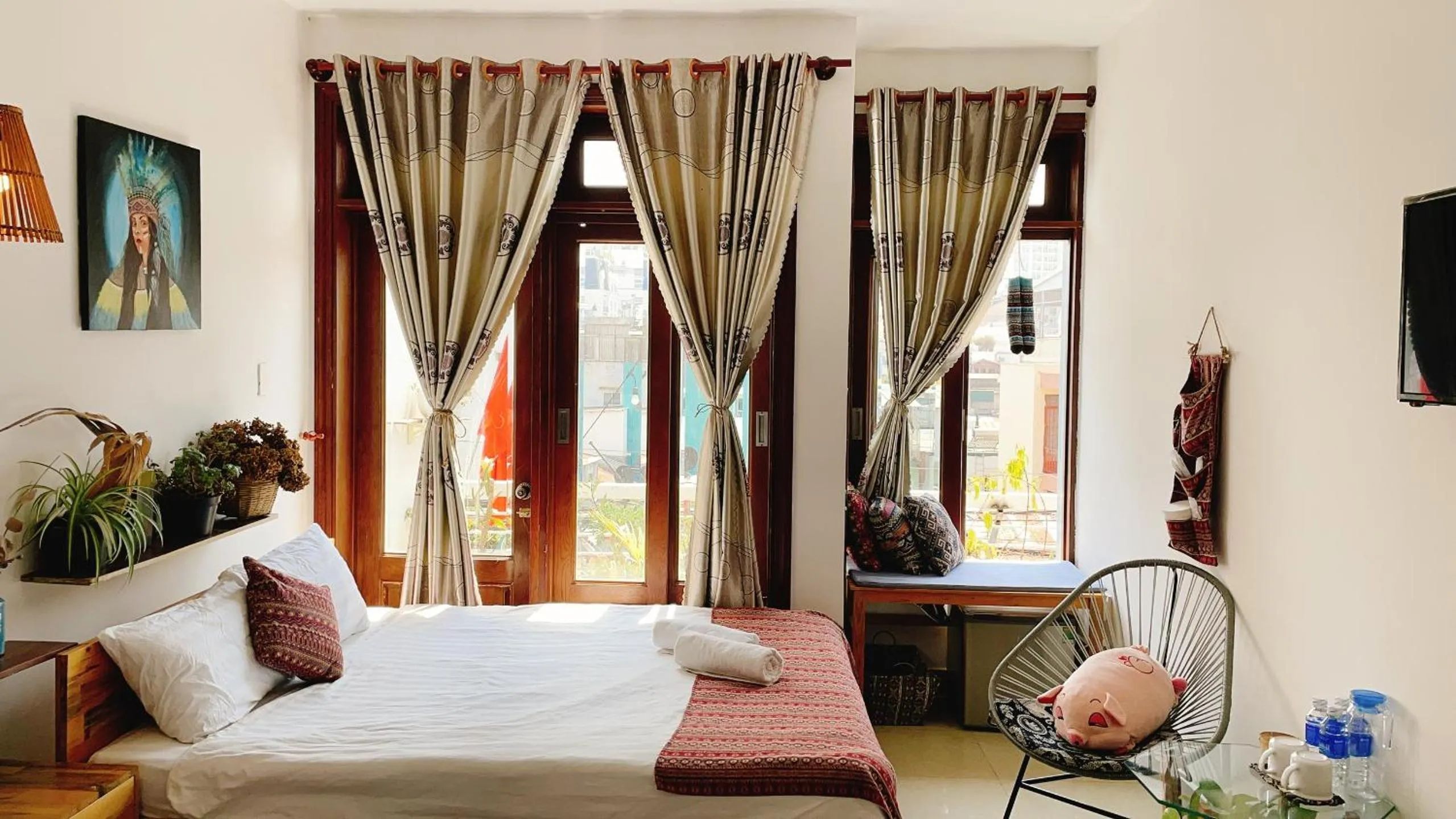 Bed in Hotel Làng Kò Hơ