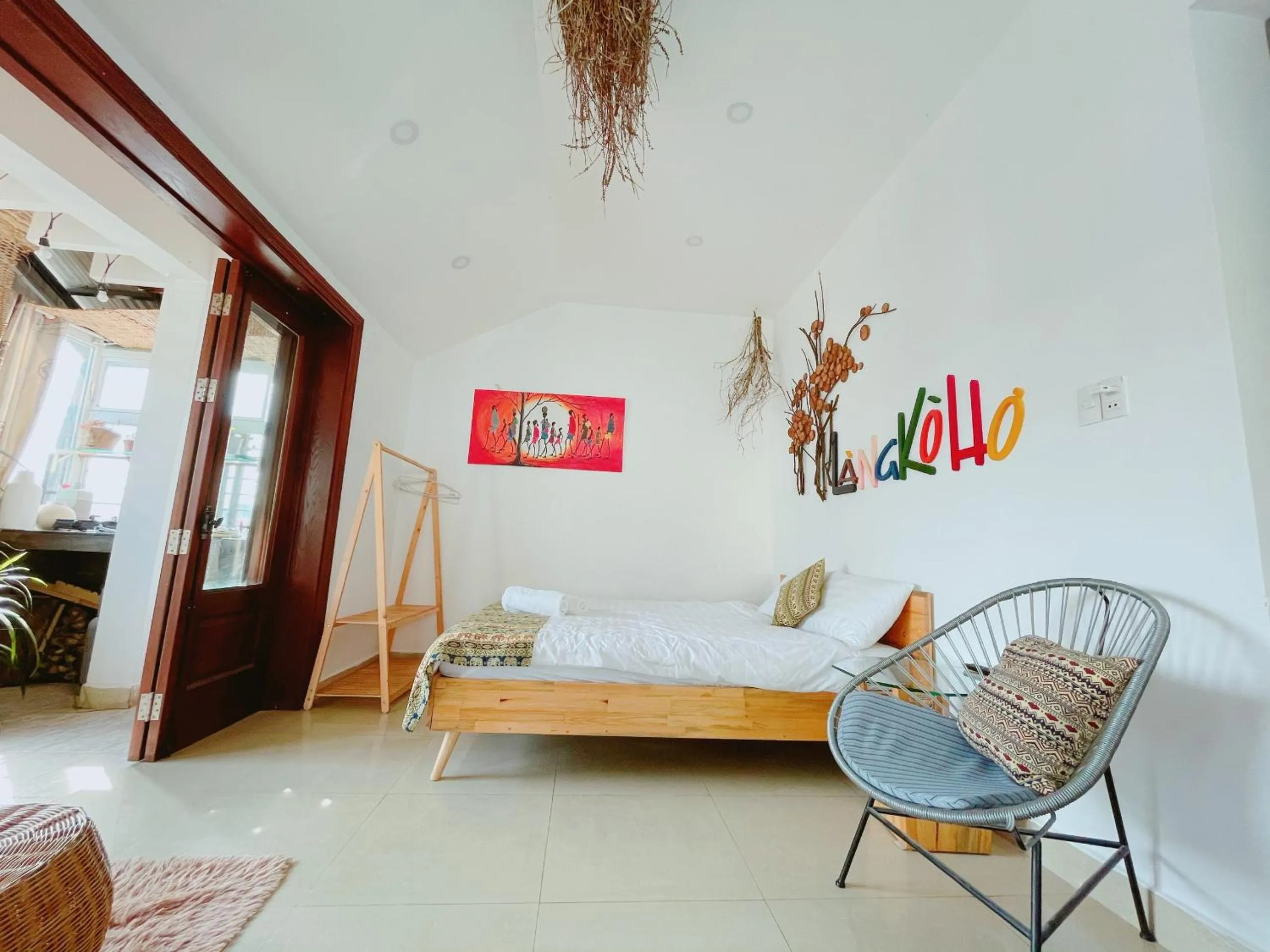 Bed in Hotel Làng Kò Hơ