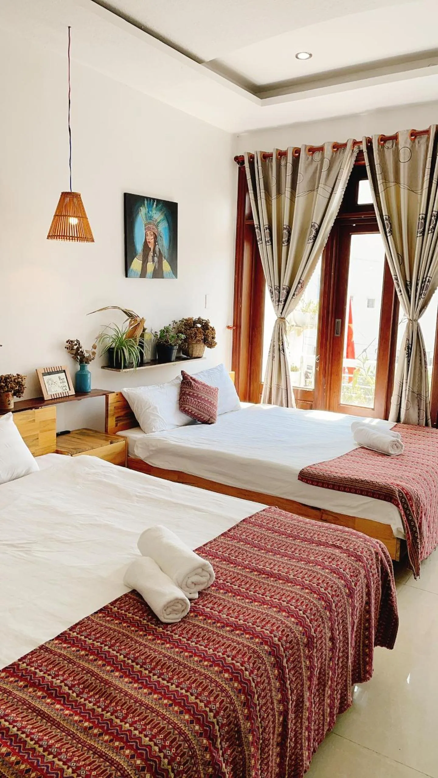 Bed in Hotel Làng Kò Hơ