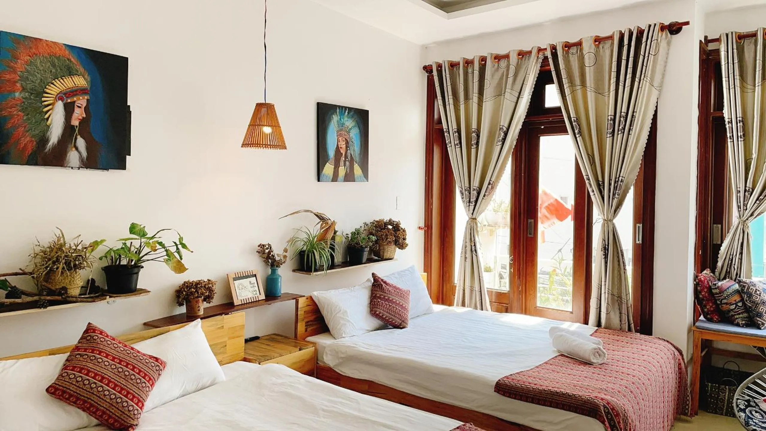 Bed in Hotel Làng Kò Hơ