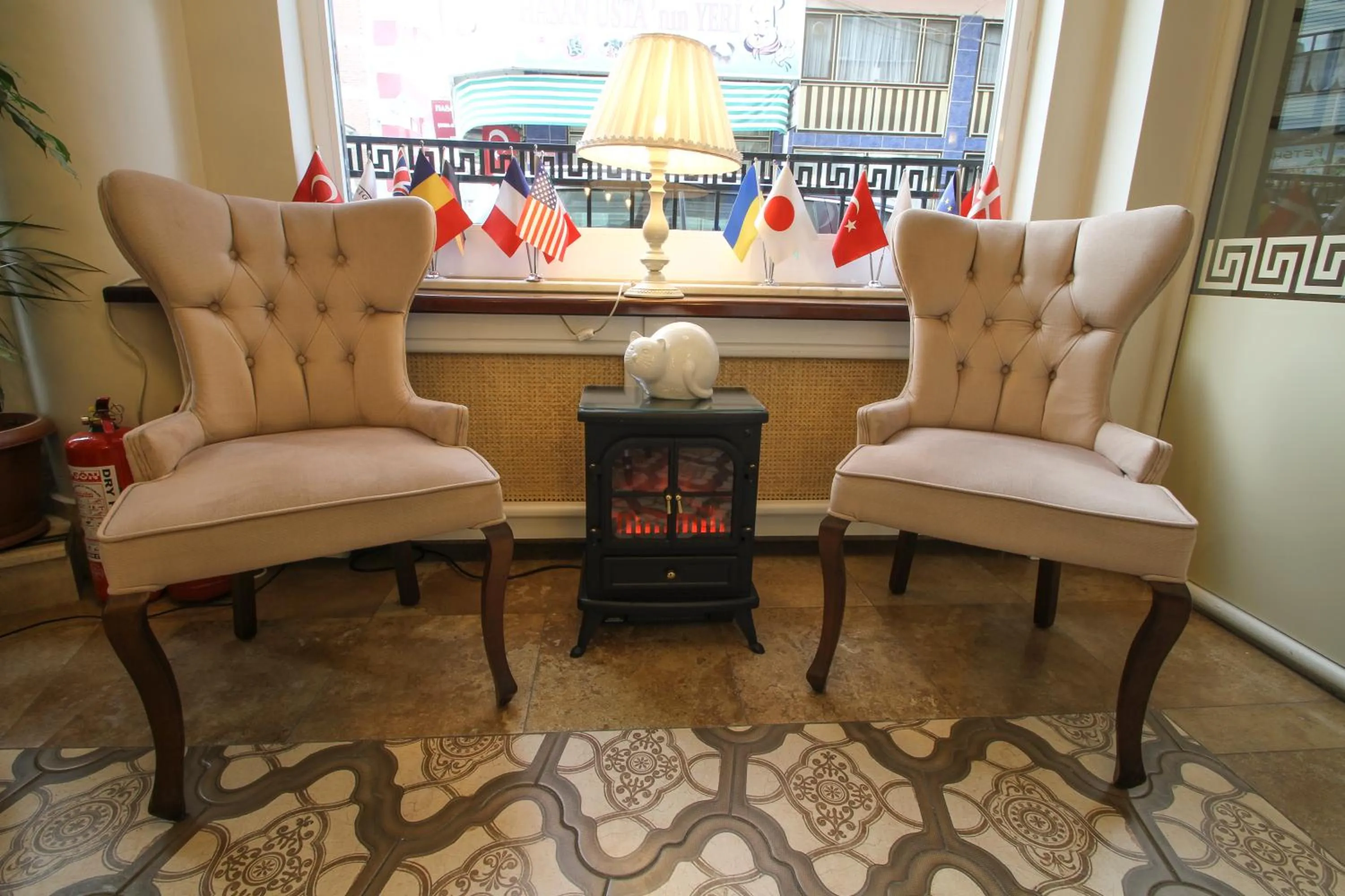 Decorative detail in Biga Palas Hotel