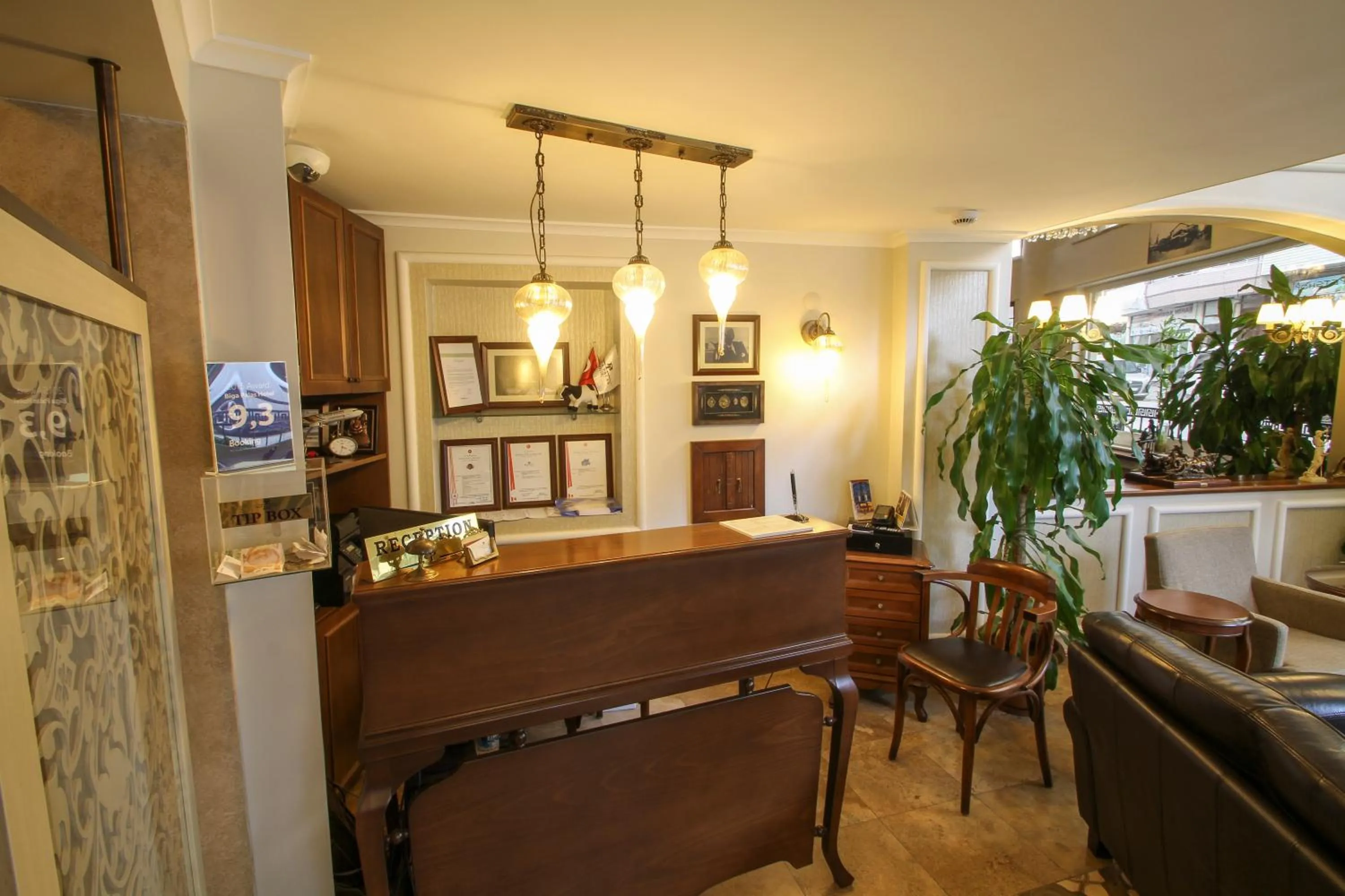 Lobby or reception in Biga Palas Hotel