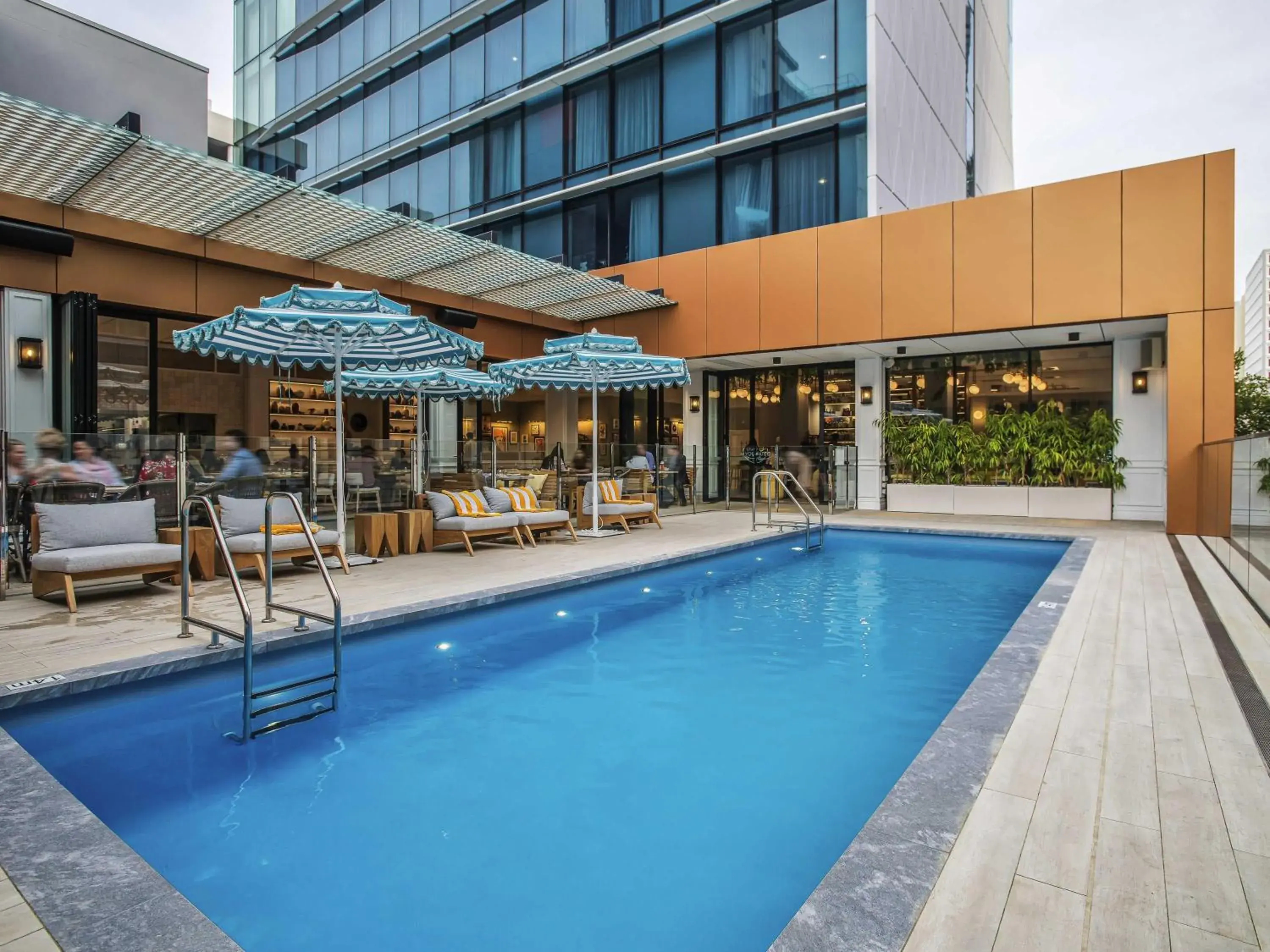 Pool view in The Adnate Perth - Art Series Pool view in The Adnate Perth - Art Series