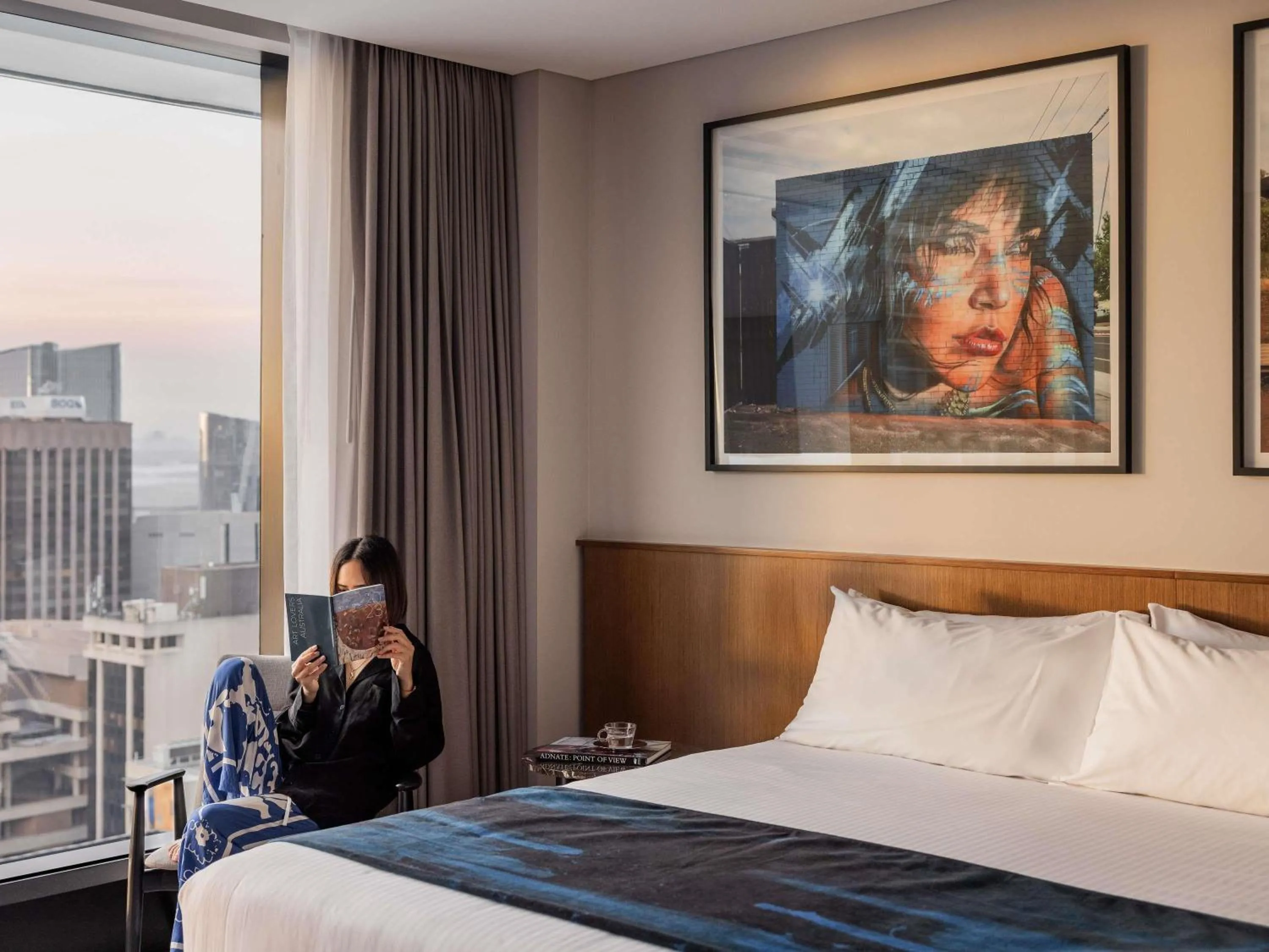 Bedroom, Bed in The Adnate Perth - Art Series
