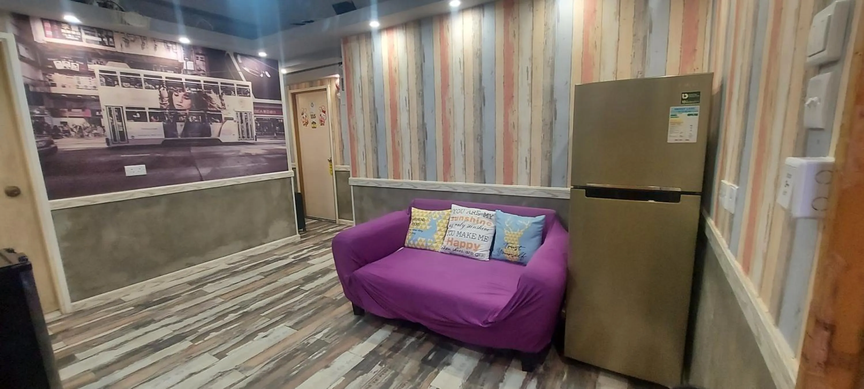 Living room in Apple Hostel 蘋果賓館