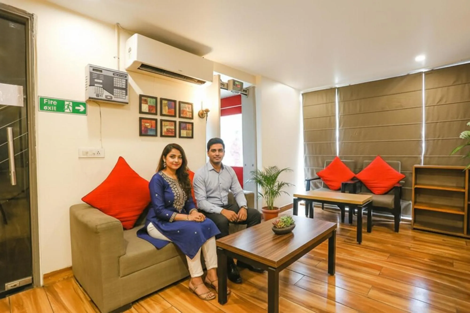 Seating area in FabExpress PP Residency