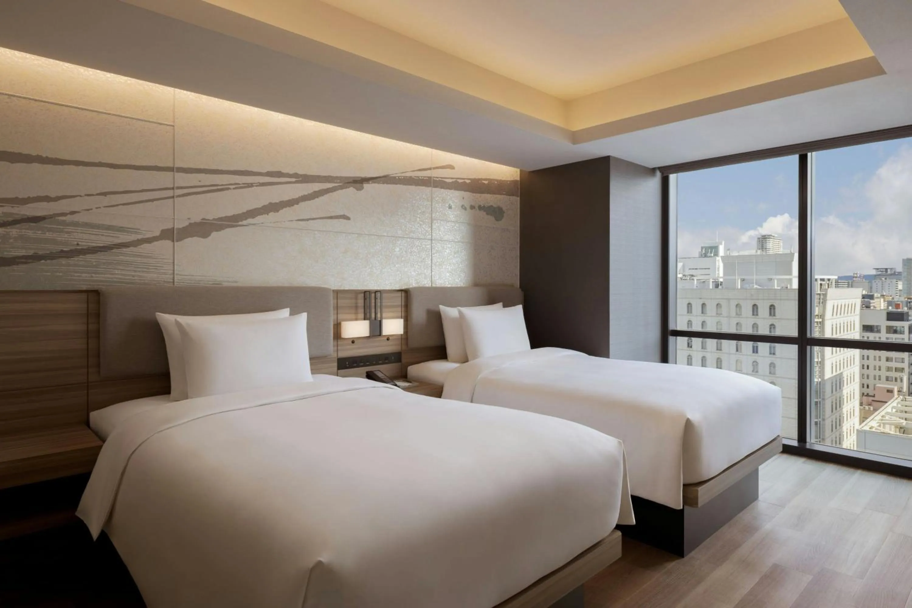 Bedroom, Bed in Courtyard by Marriott Osaka Honmachi