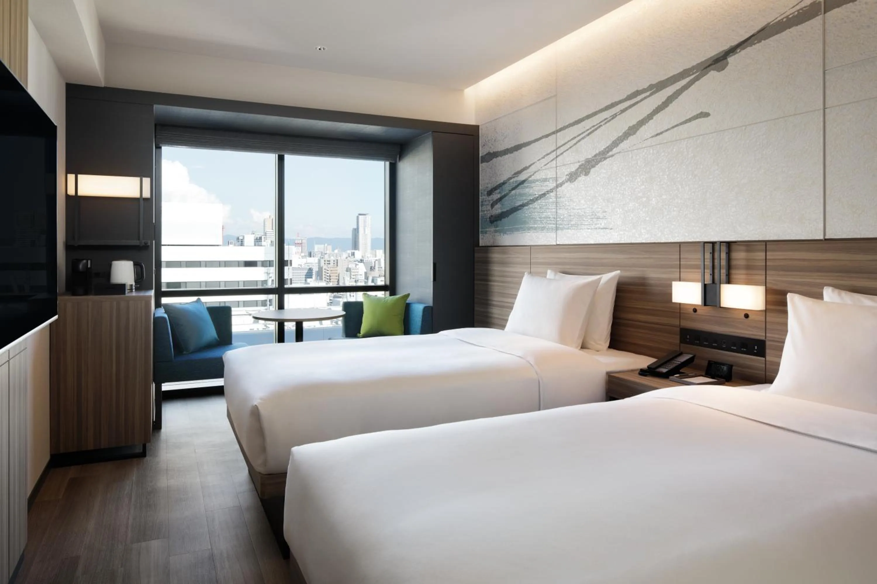 Bedroom, Bed in Courtyard by Marriott Osaka Honmachi
