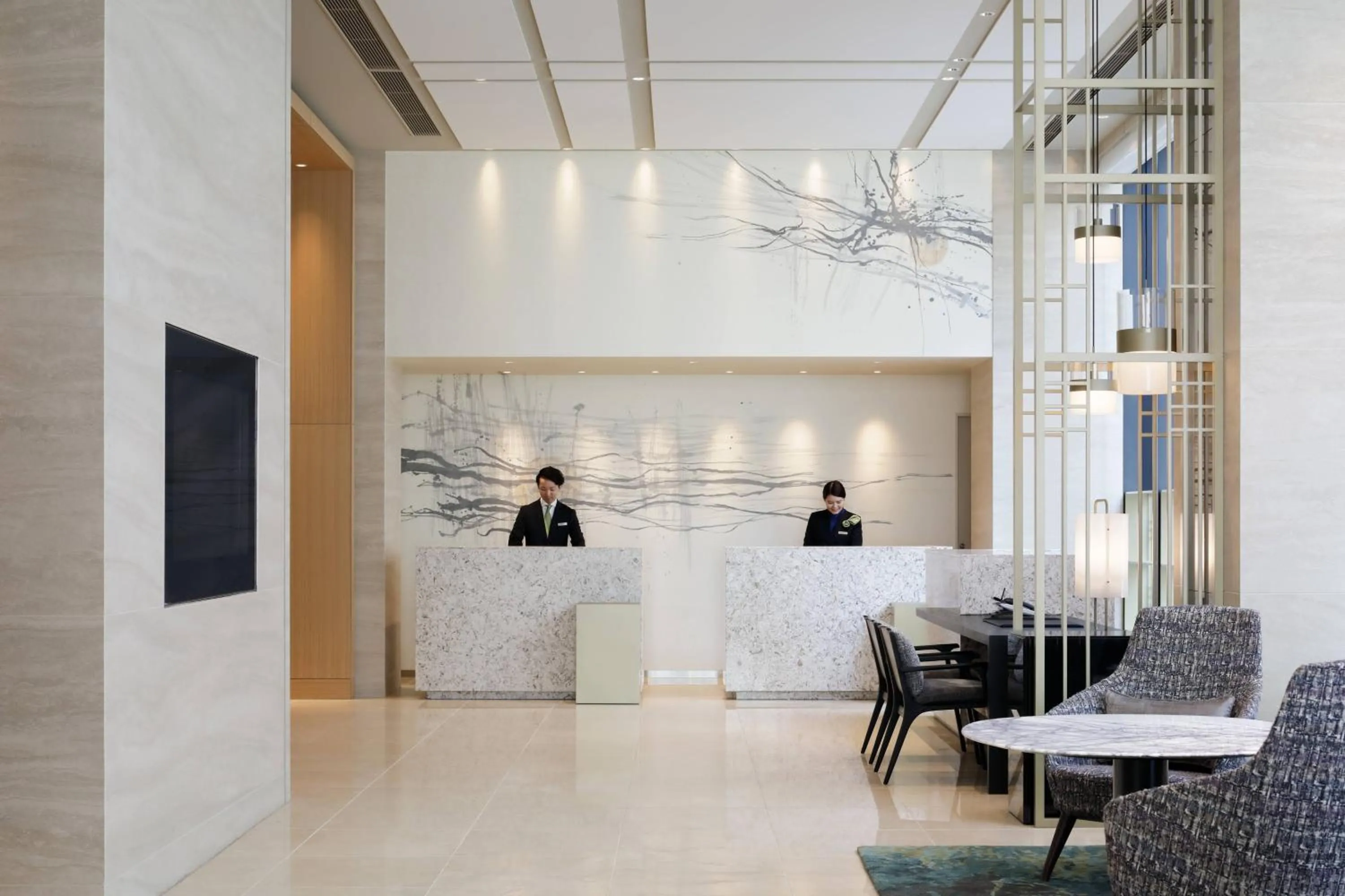 Lobby or reception in Courtyard by Marriott Osaka Honmachi