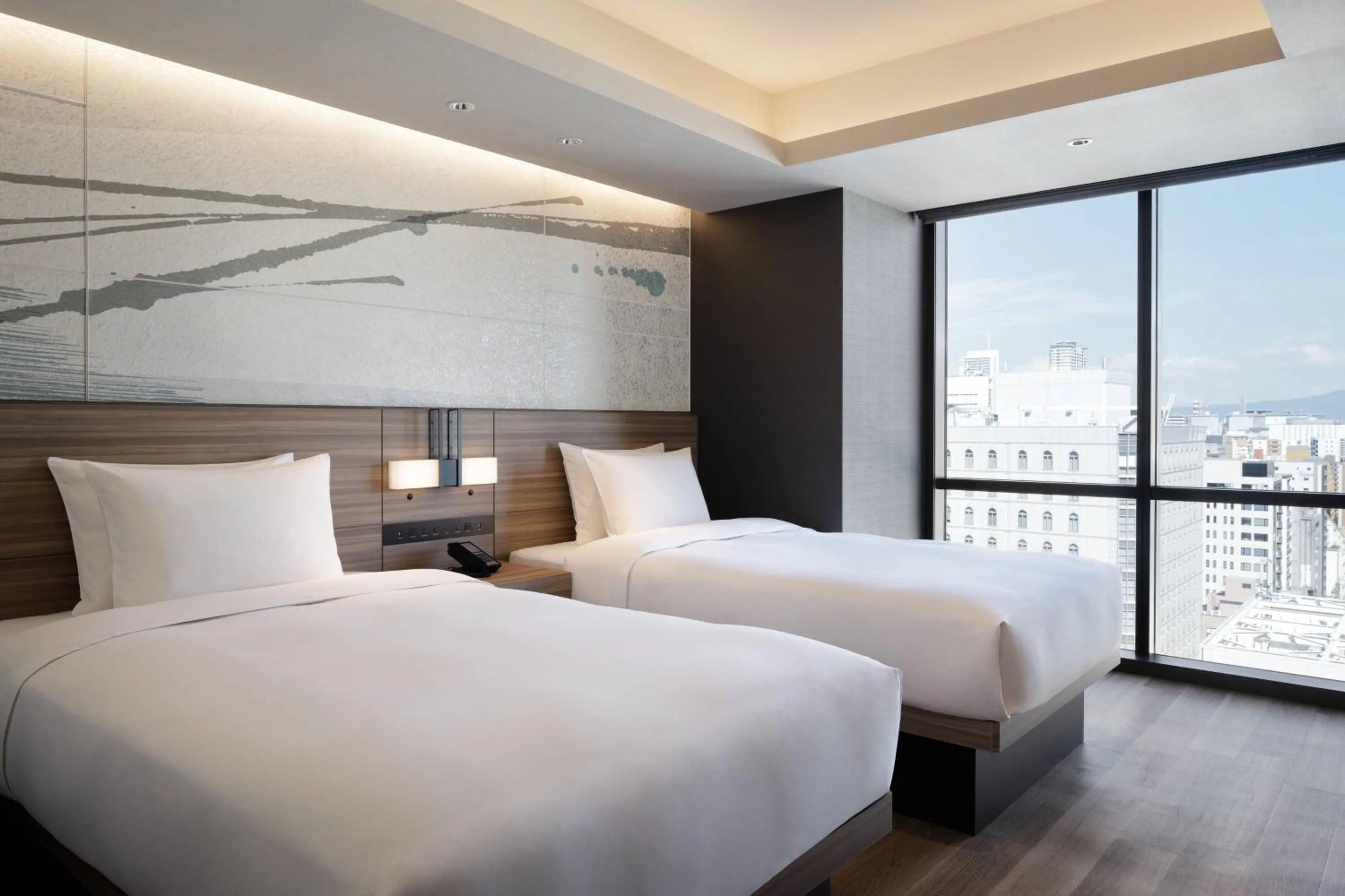 Bedroom, Bed in Courtyard by Marriott Osaka Honmachi