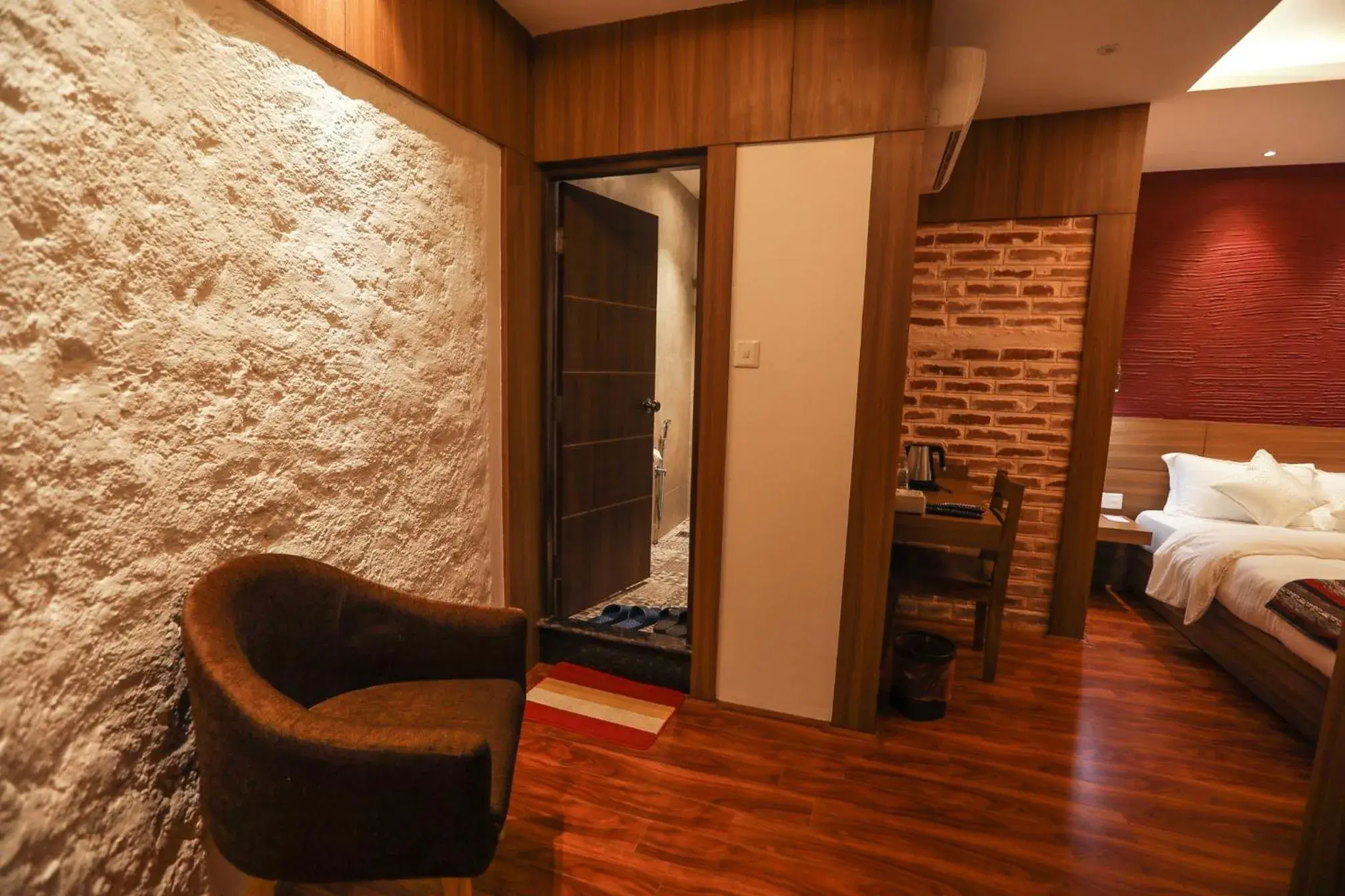 Seating area, Bed in Flying Yak Kathmandu Seating area, Bed in Flying Yak Kathmandu