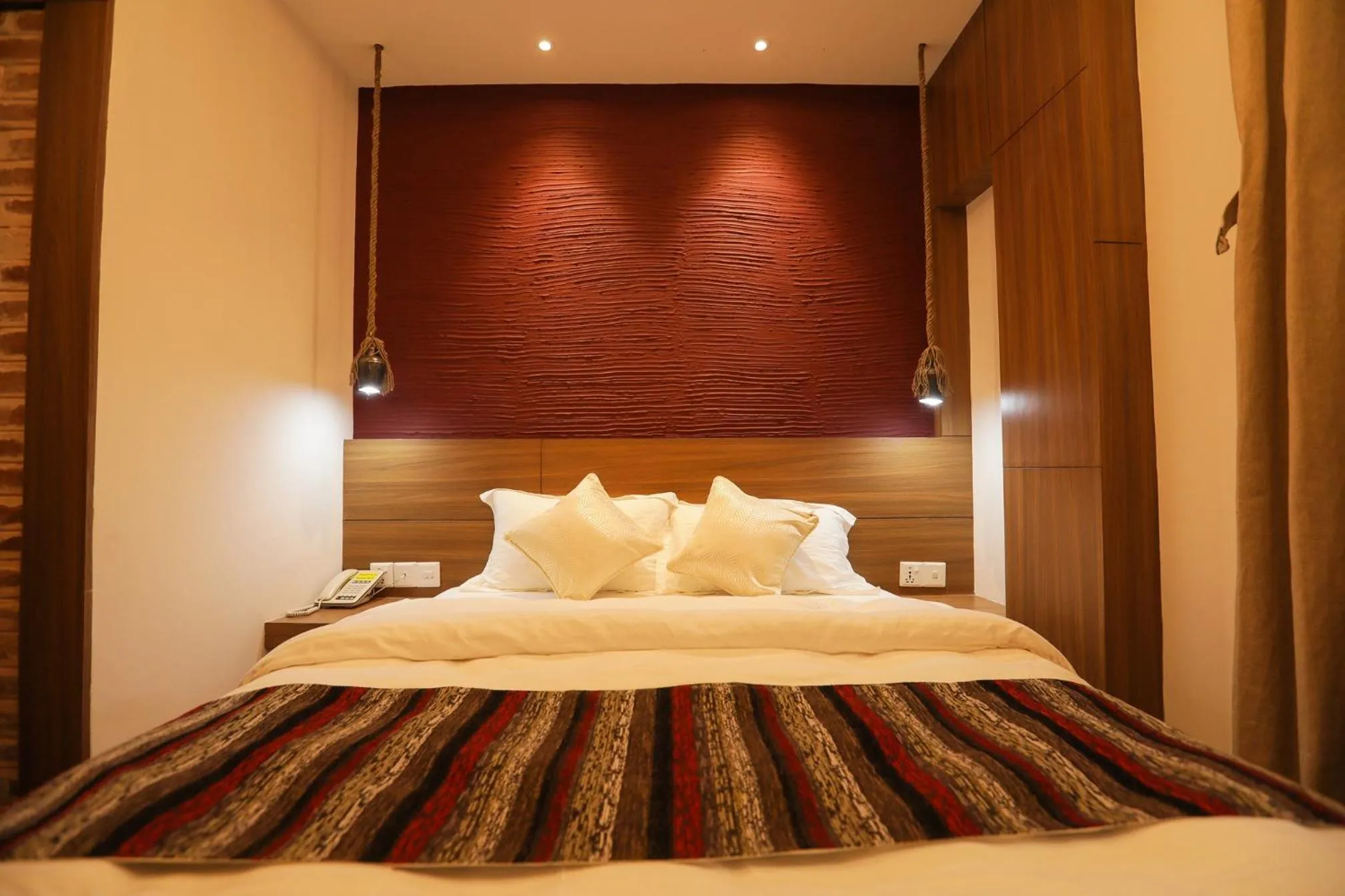 Bed in Flying Yak Kathmandu