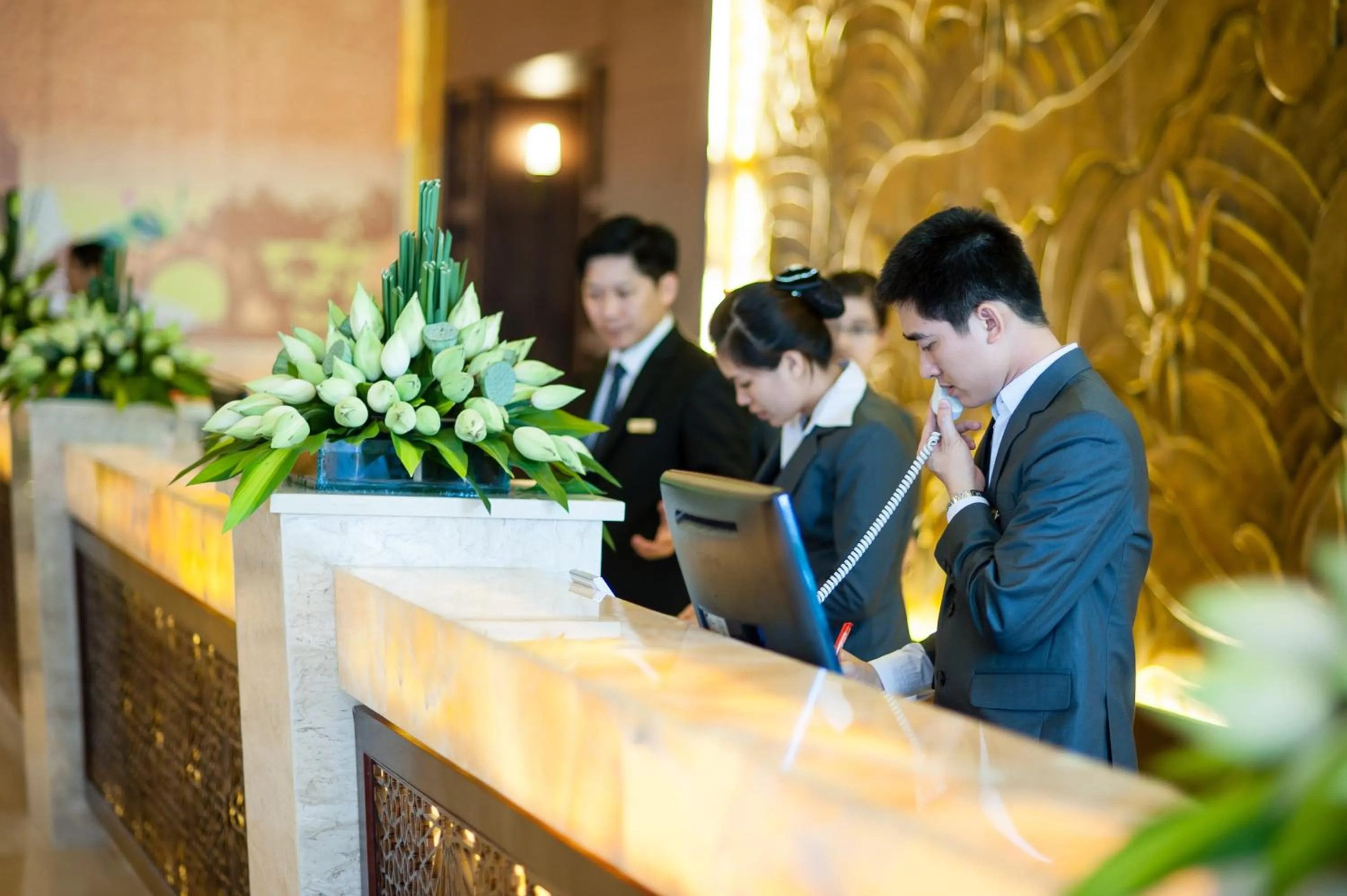 Staff in Muong Thanh Luxury Song Lam Hotel