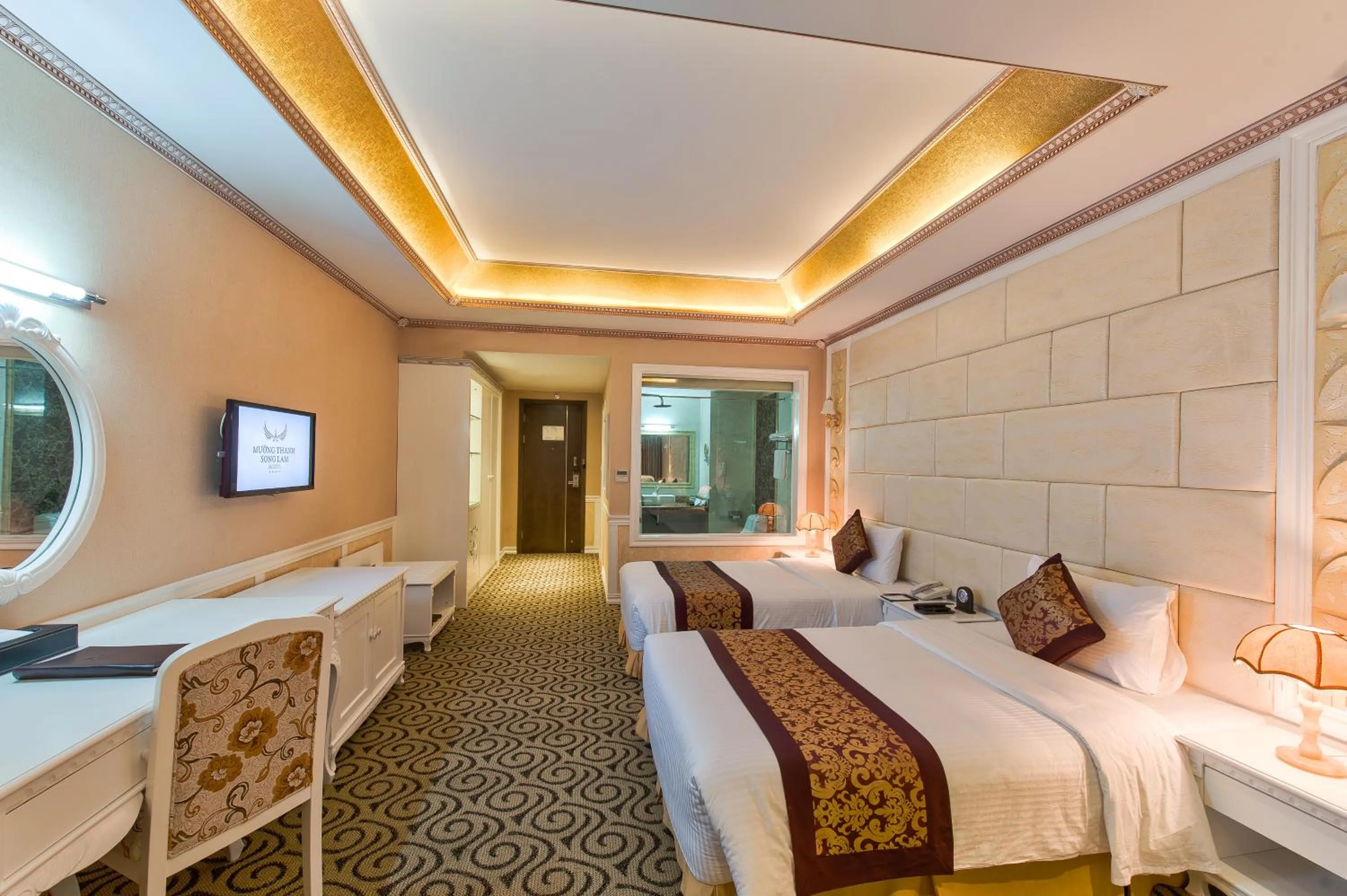 Photo of the whole room, Bed in Muong Thanh Luxury Song Lam Hotel