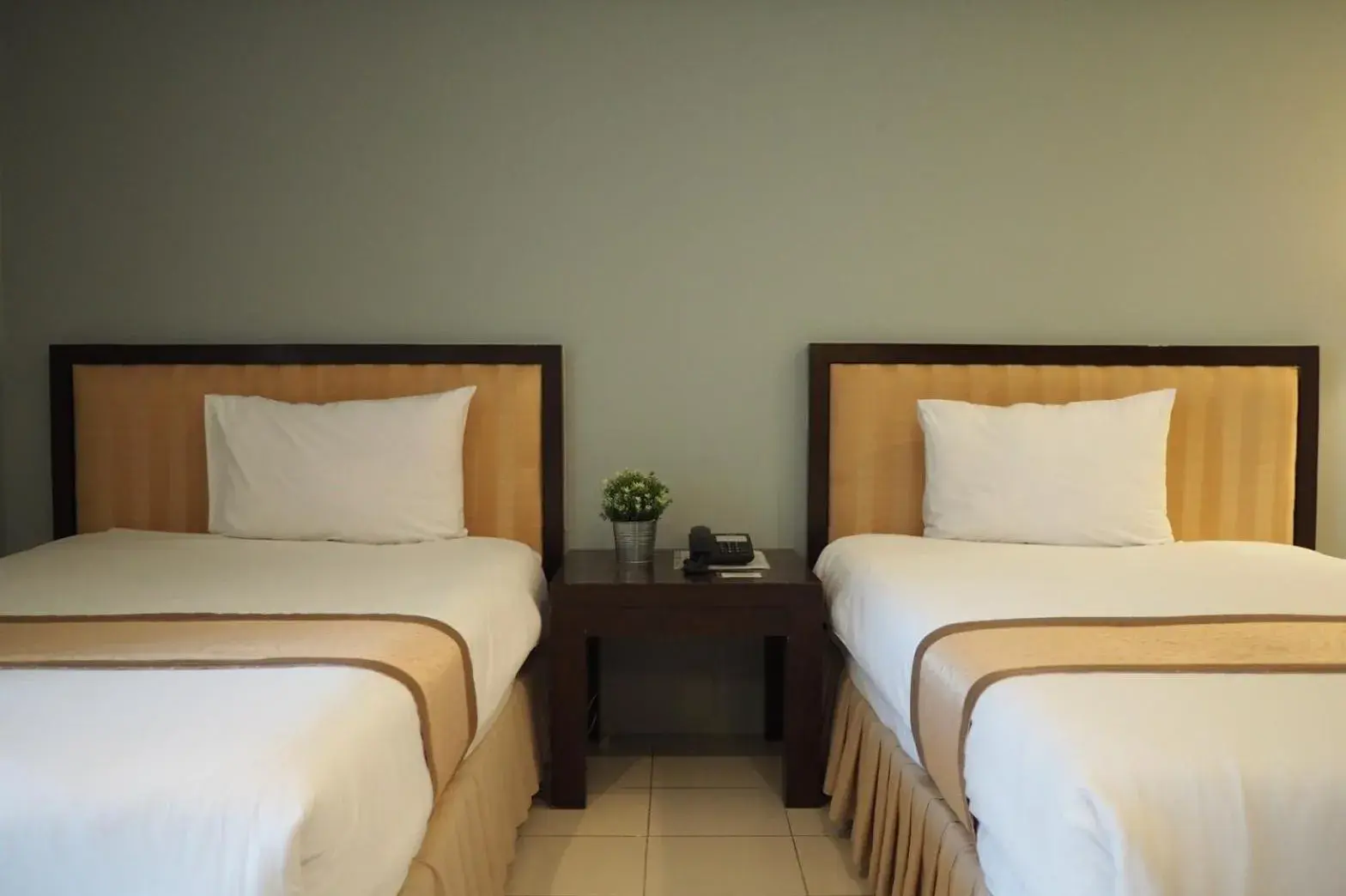 Bed in Phromsuk Hotel Ayutthaya Bed in Phromsuk Hotel Ayutthaya