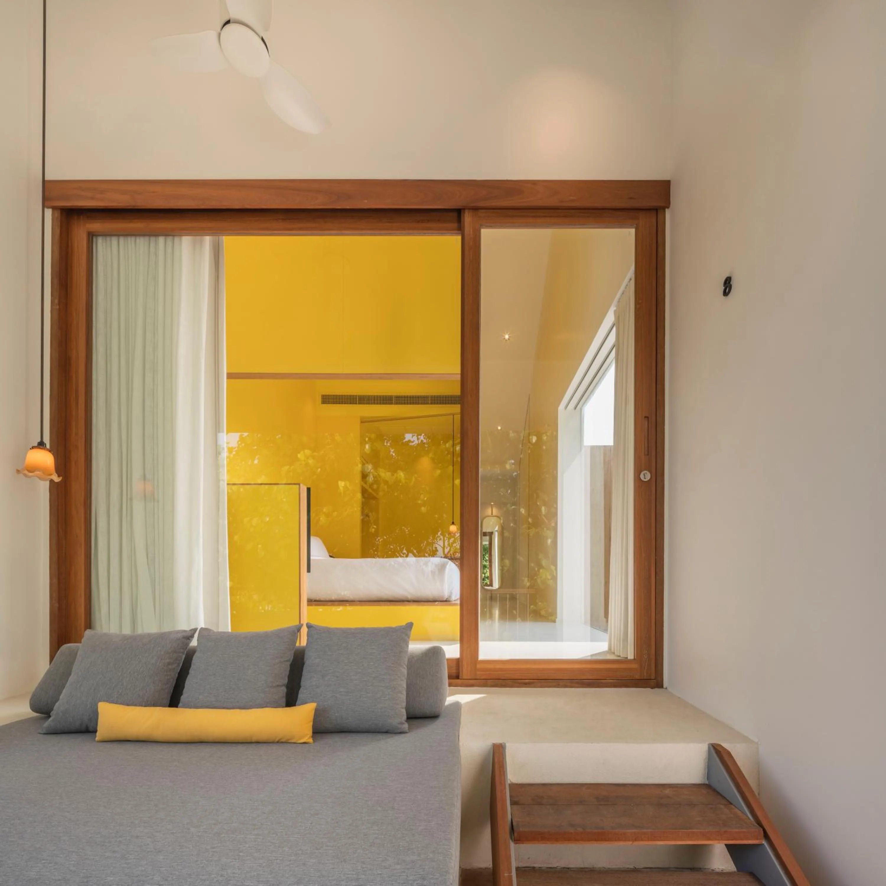 Balcony/Terrace, Bed in Baan Pomphet