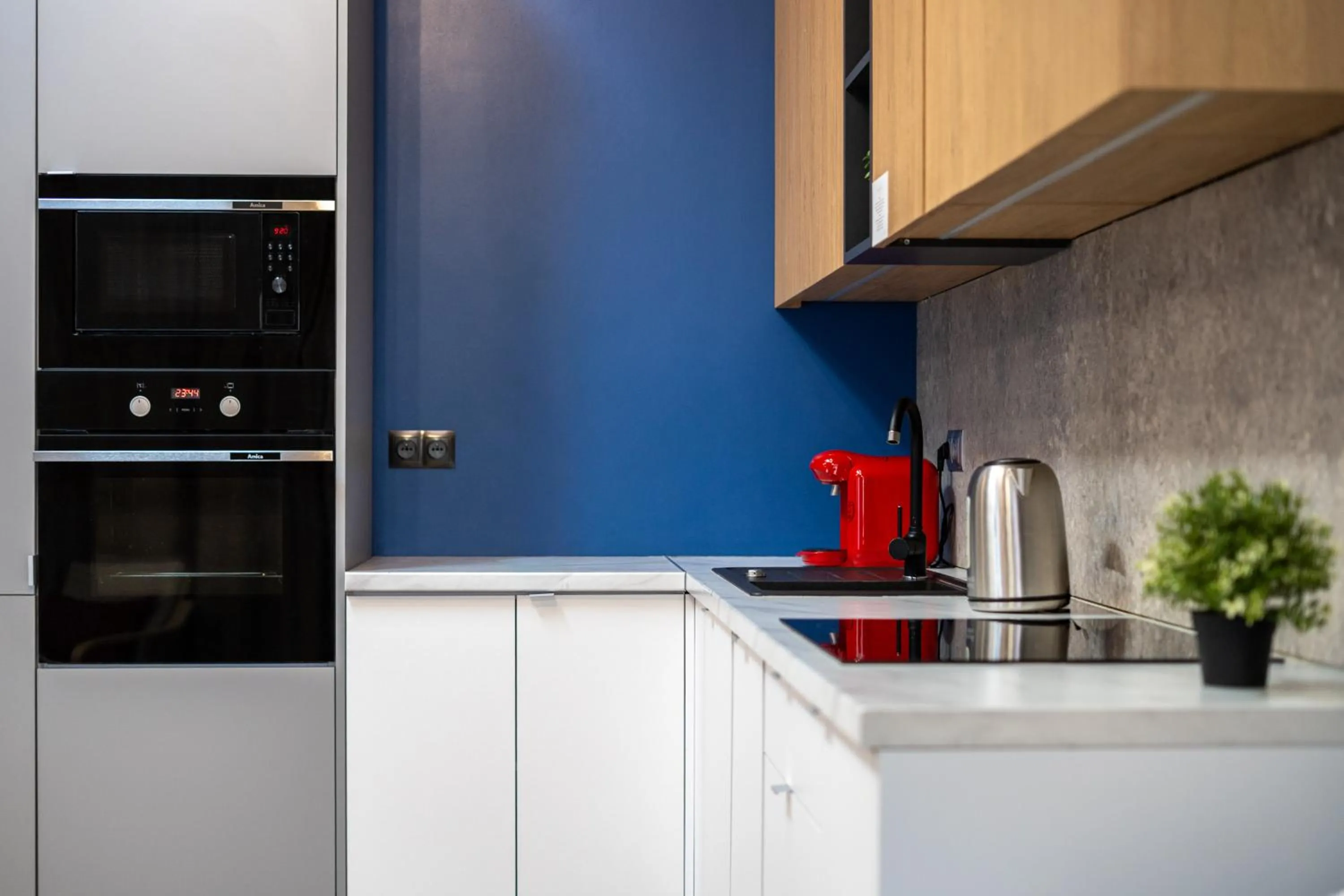 Kitchen or kitchenette in Szewska 7 Apartments