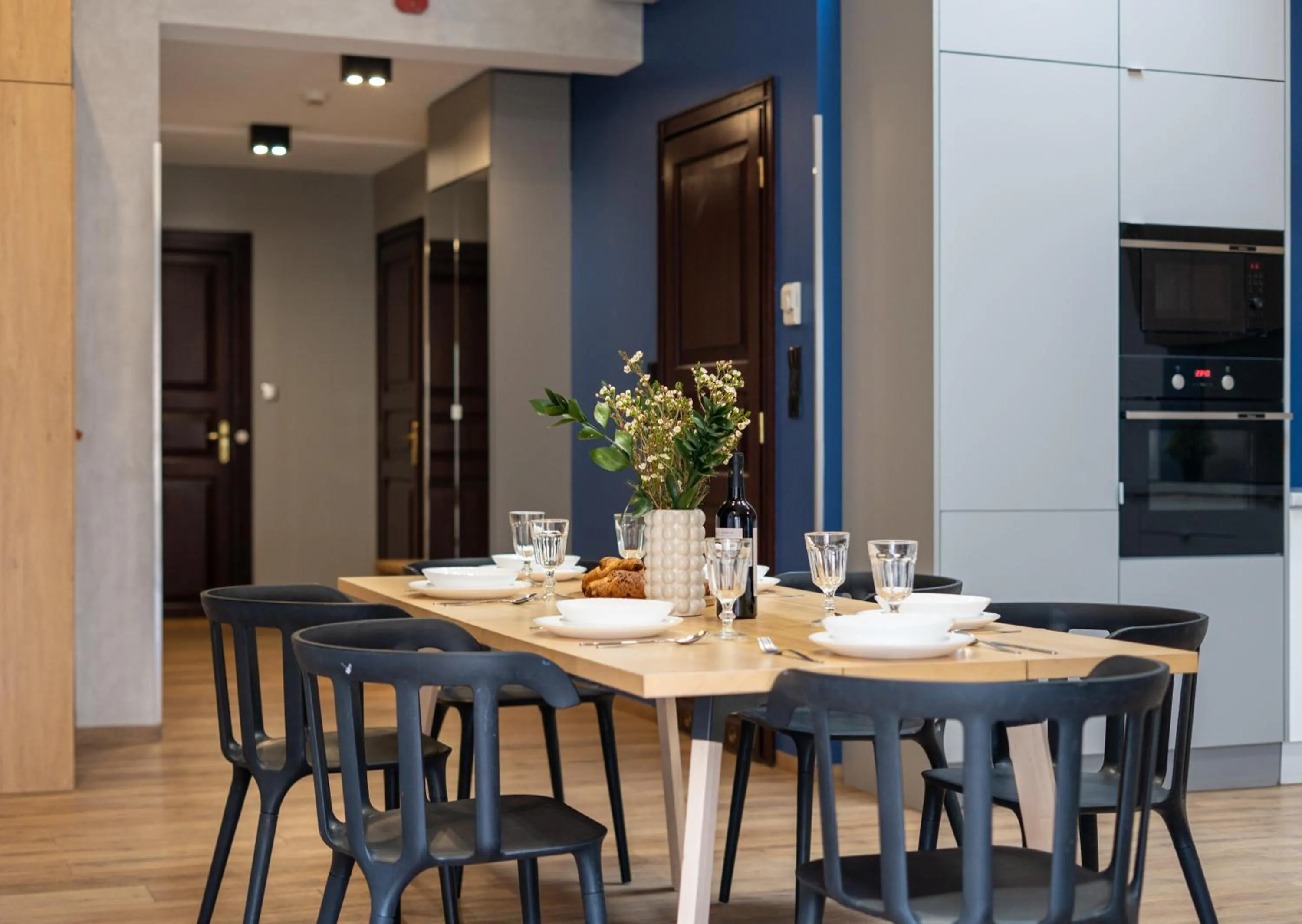 Kitchen or kitchenette in Szewska 7 Apartments