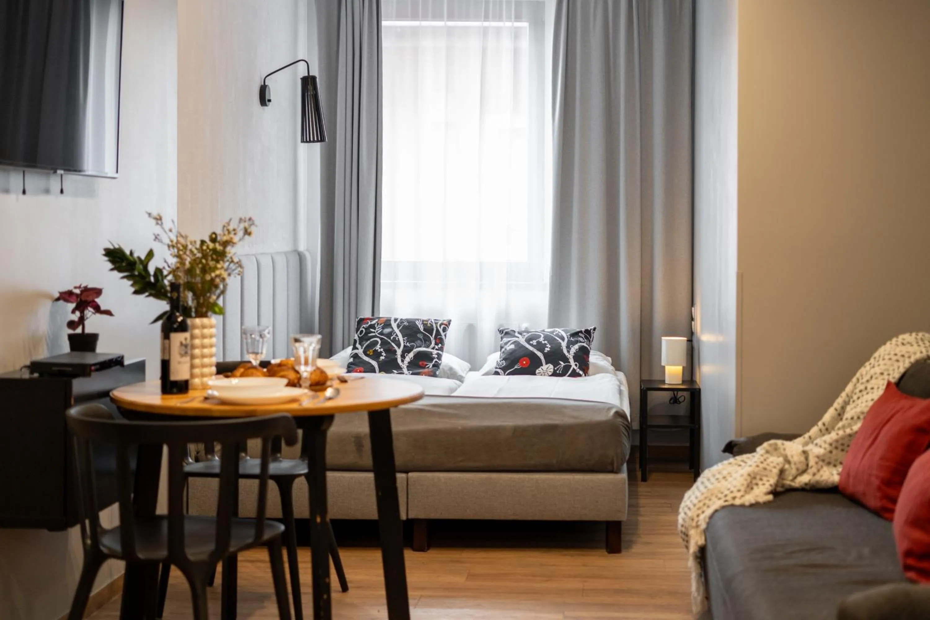 Living room, Bed in Szewska 7 Apartments