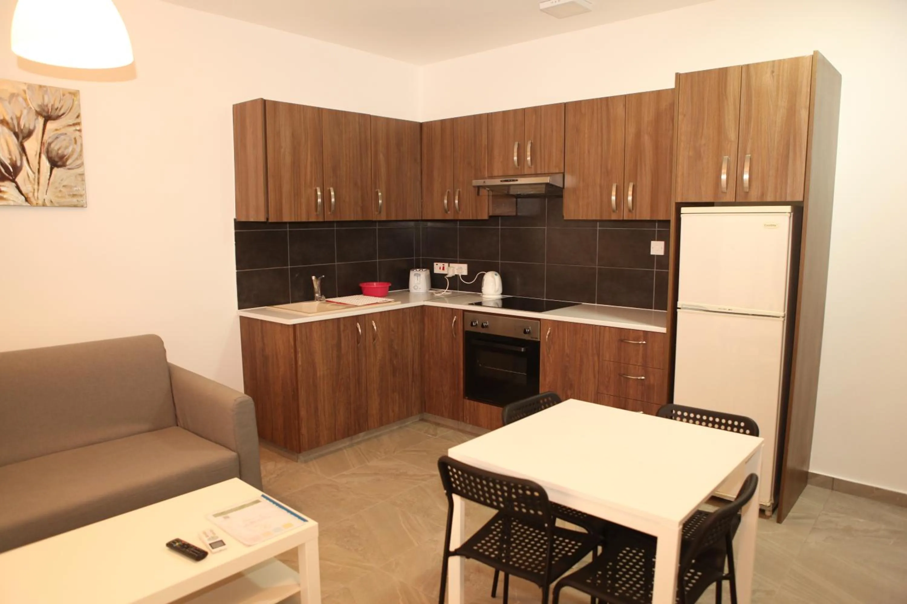 Kitchen or kitchenette in Polyxeni Hotel Apartments