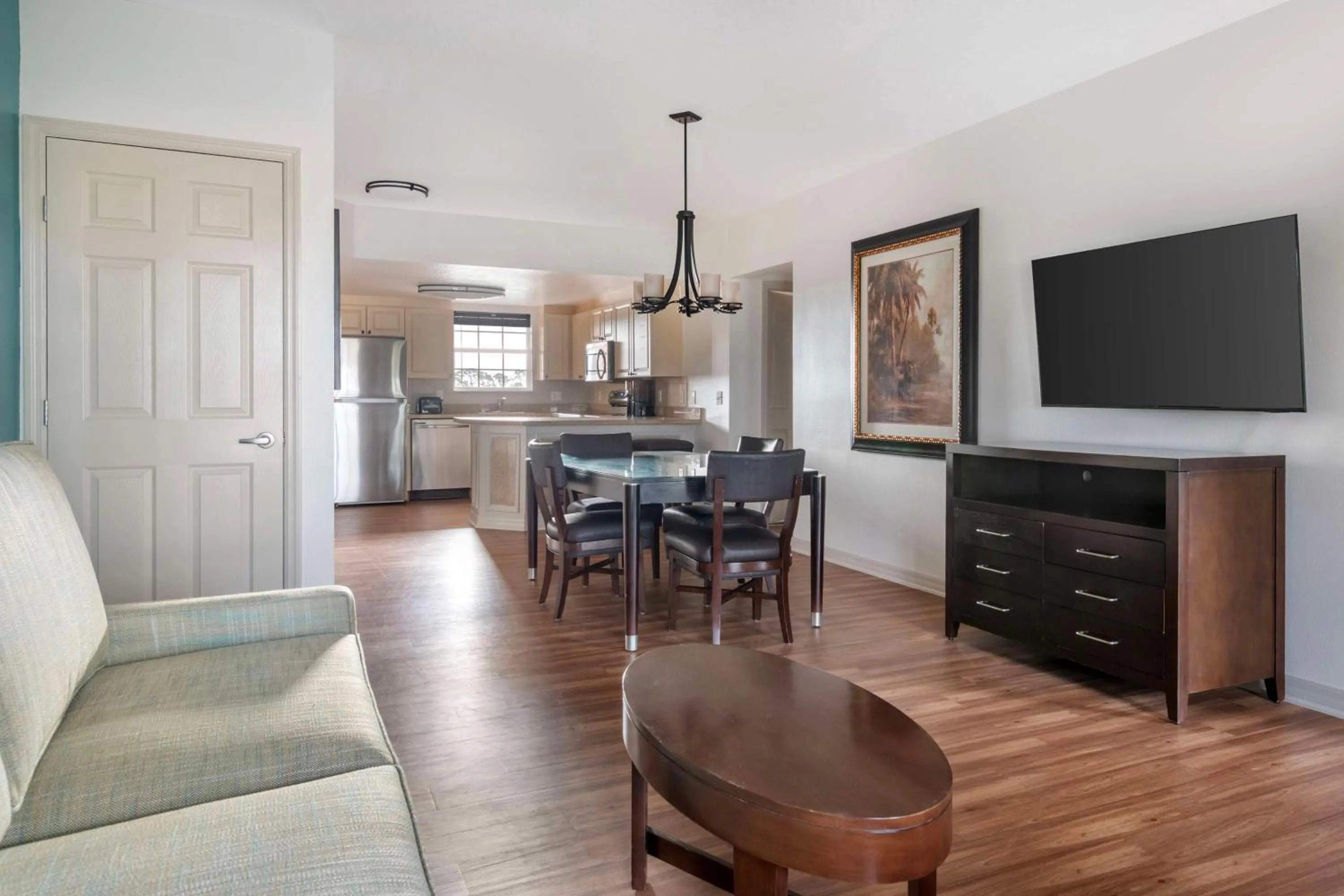 Living room in Hilton Vacation Club Aqua Sol Orlando West