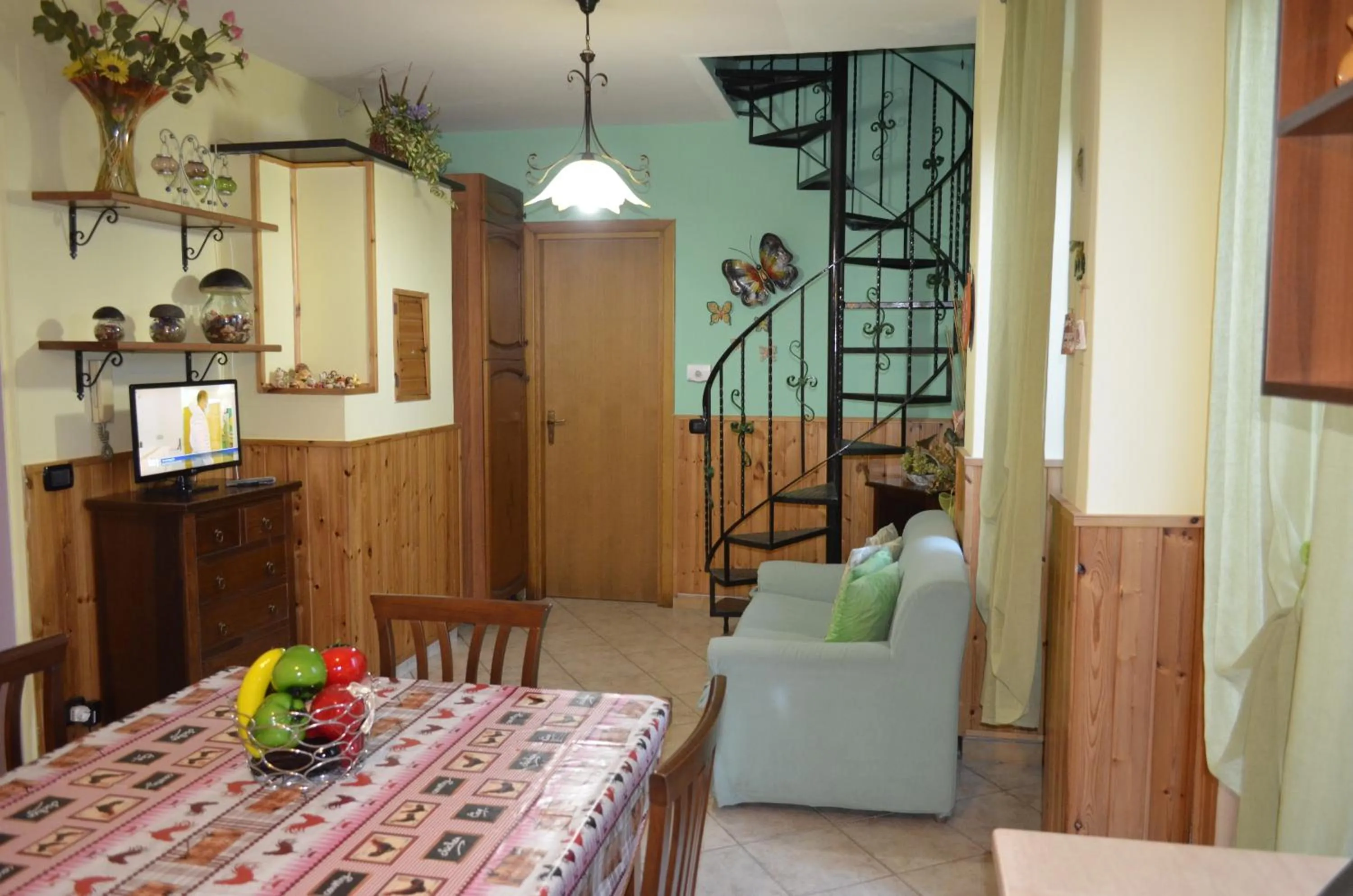 Communal kitchen in B&B Le Colonne