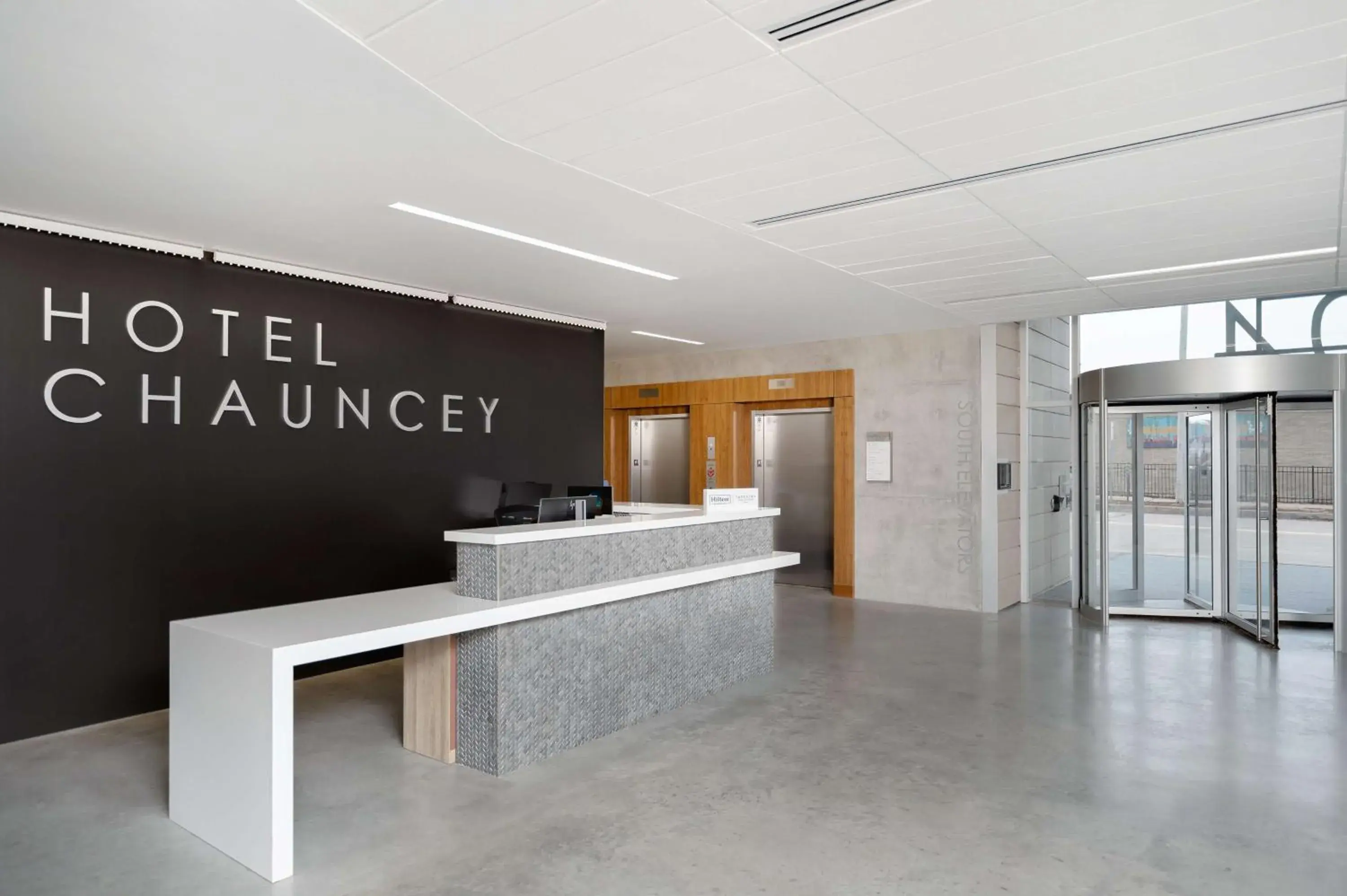 Lobby or reception in Hotel Chauncey Iowa City, Tapestry Collection by Hilton Lobby or reception in Hotel Chauncey Iowa City, Tapestry Collection by Hilton