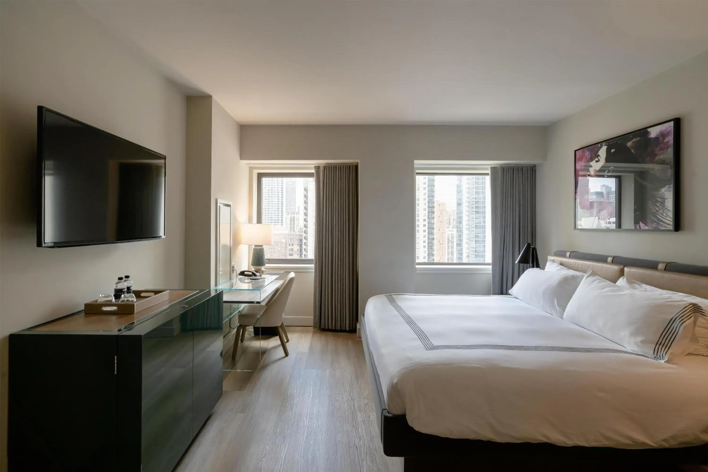 Bedroom, Bed in Thompson Chicago, by Hyatt Bedroom, Bed in Thompson Chicago, by Hyatt