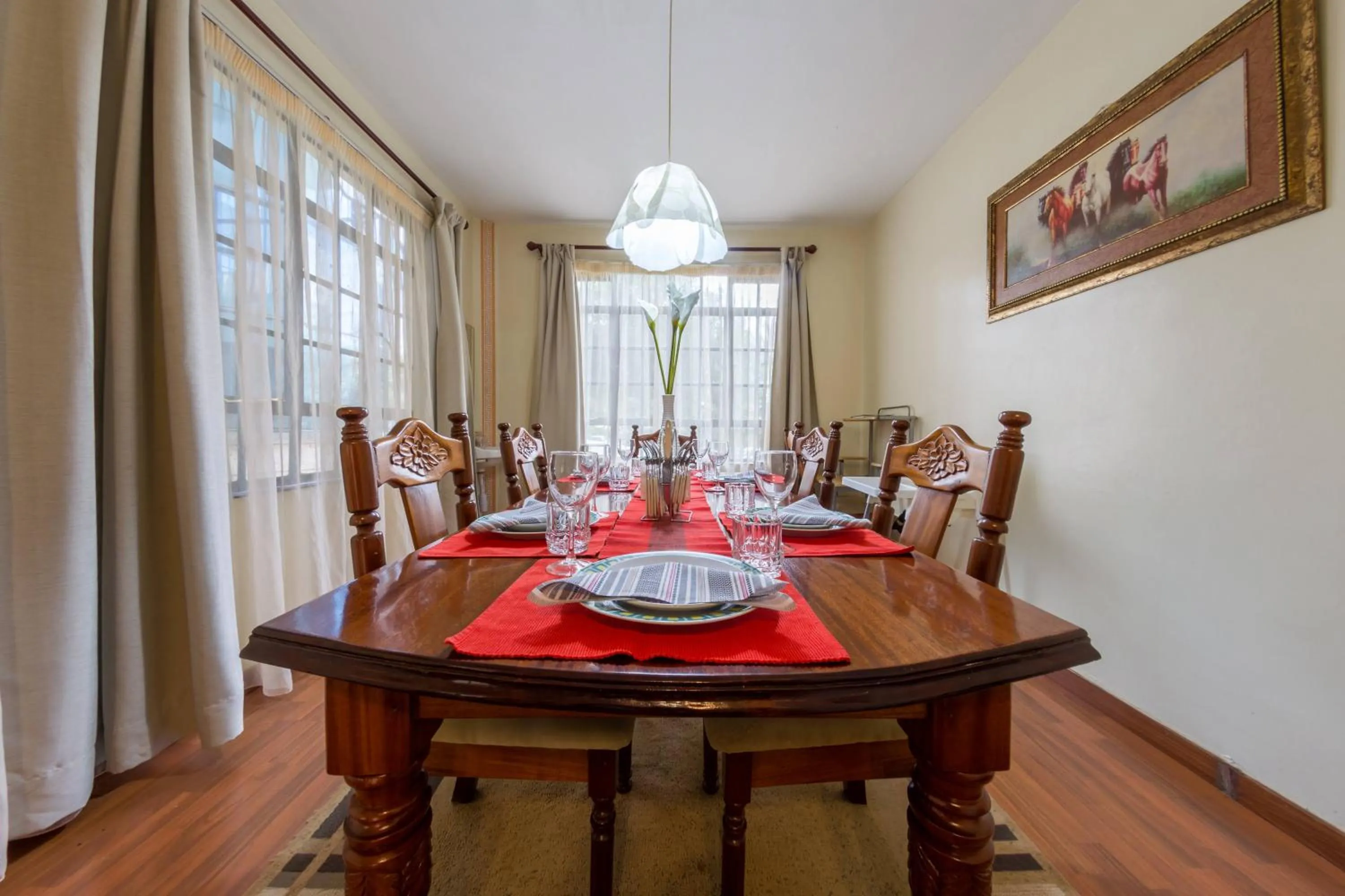 Dining area in Takdiri Homes