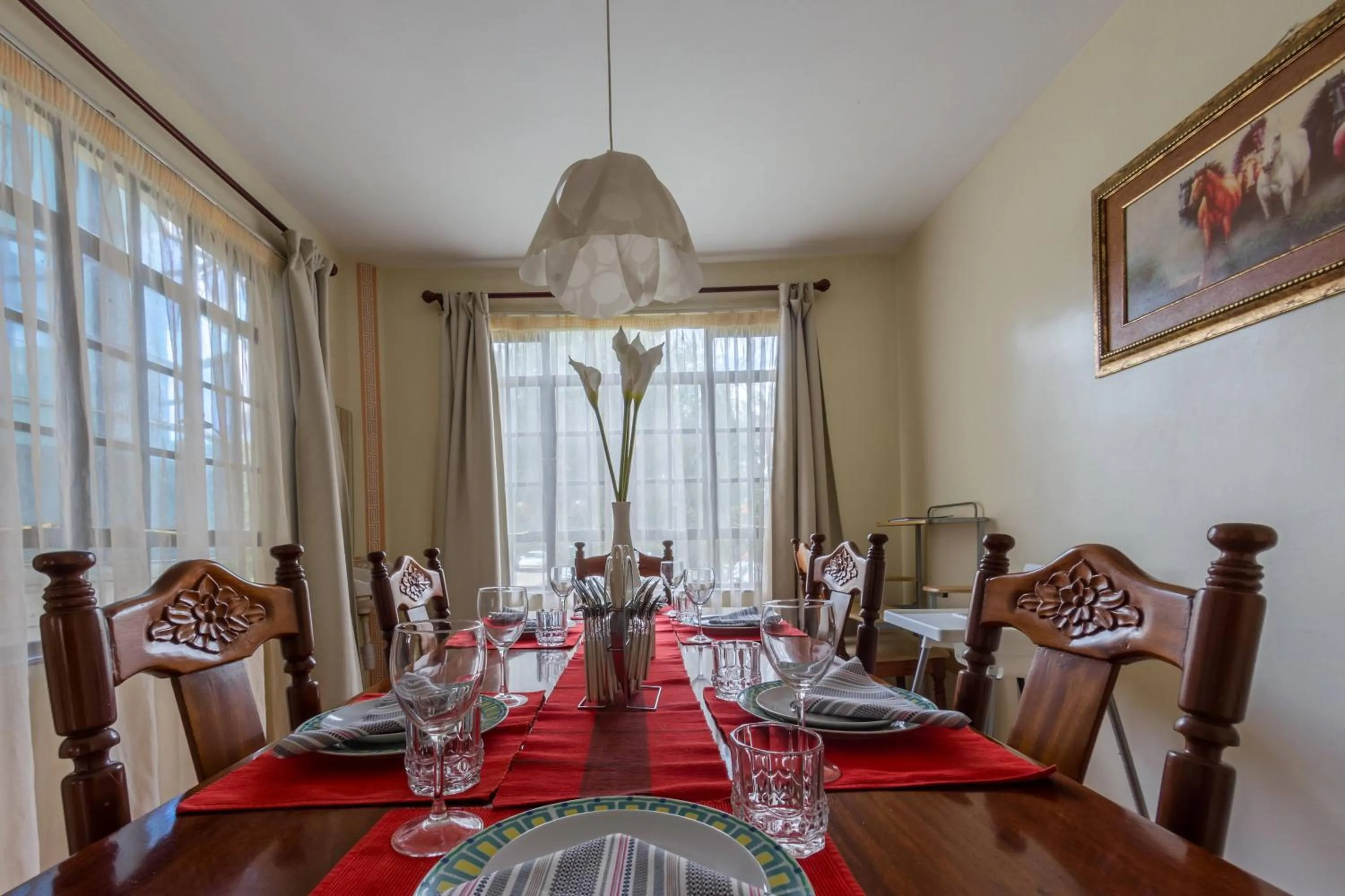 Dining area in Takdiri Homes