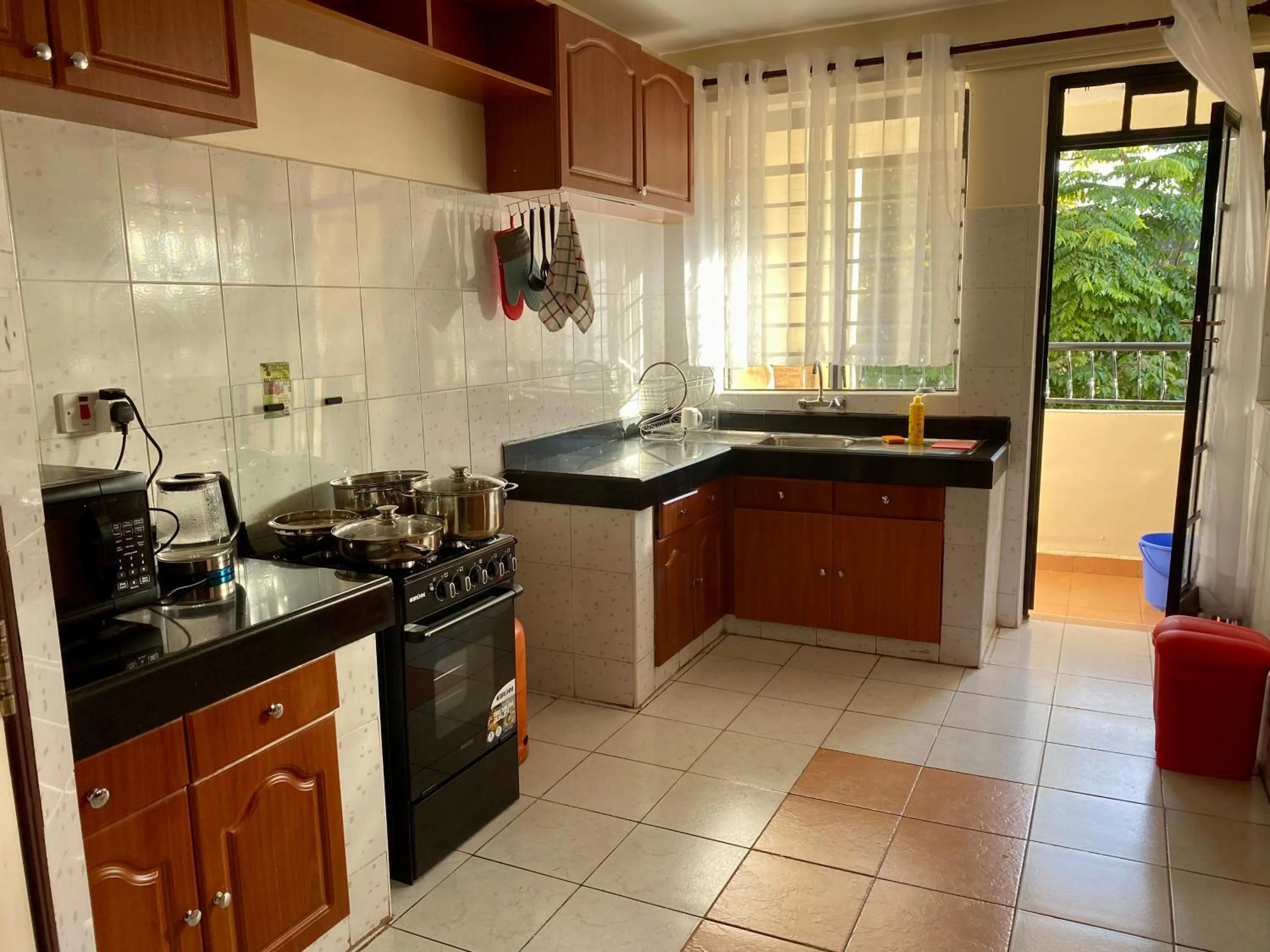 Communal kitchen in Takdiri Homes