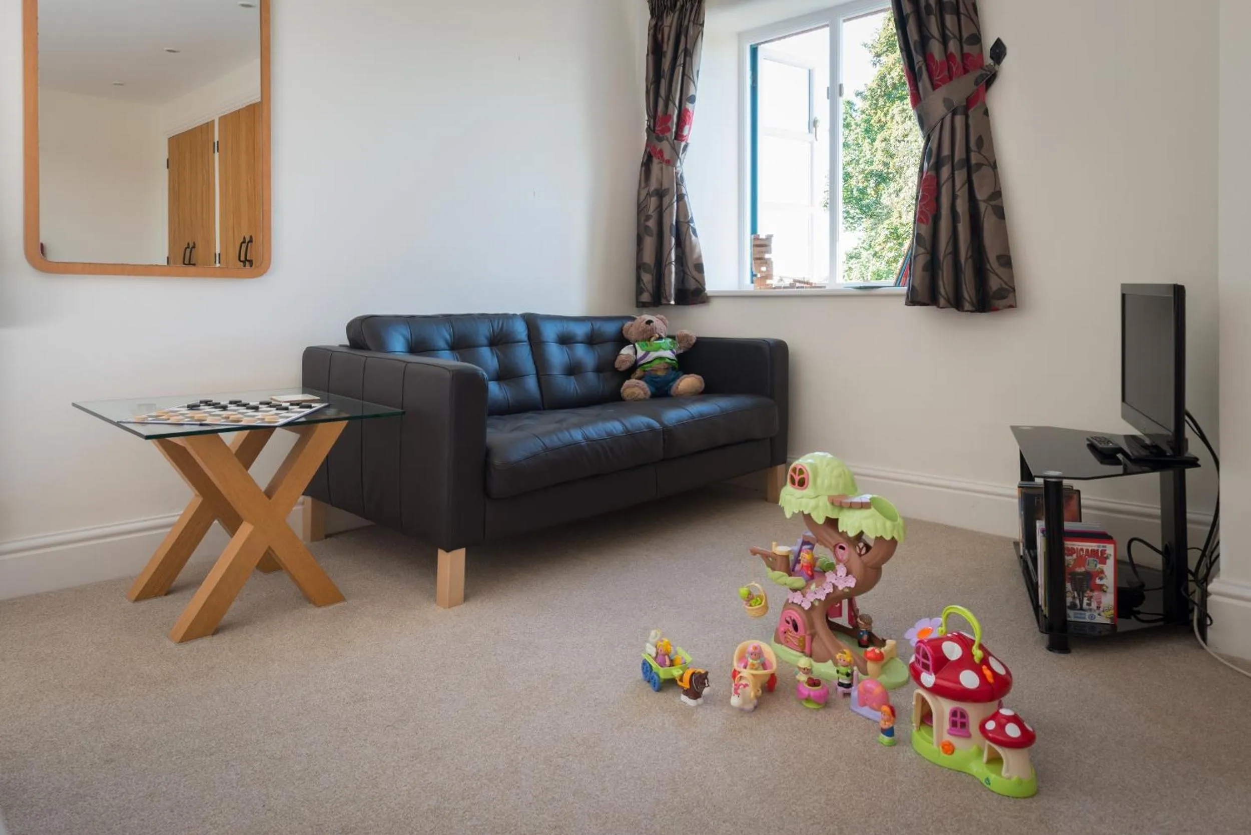Living room in The Old Dairy at Bishops Barton