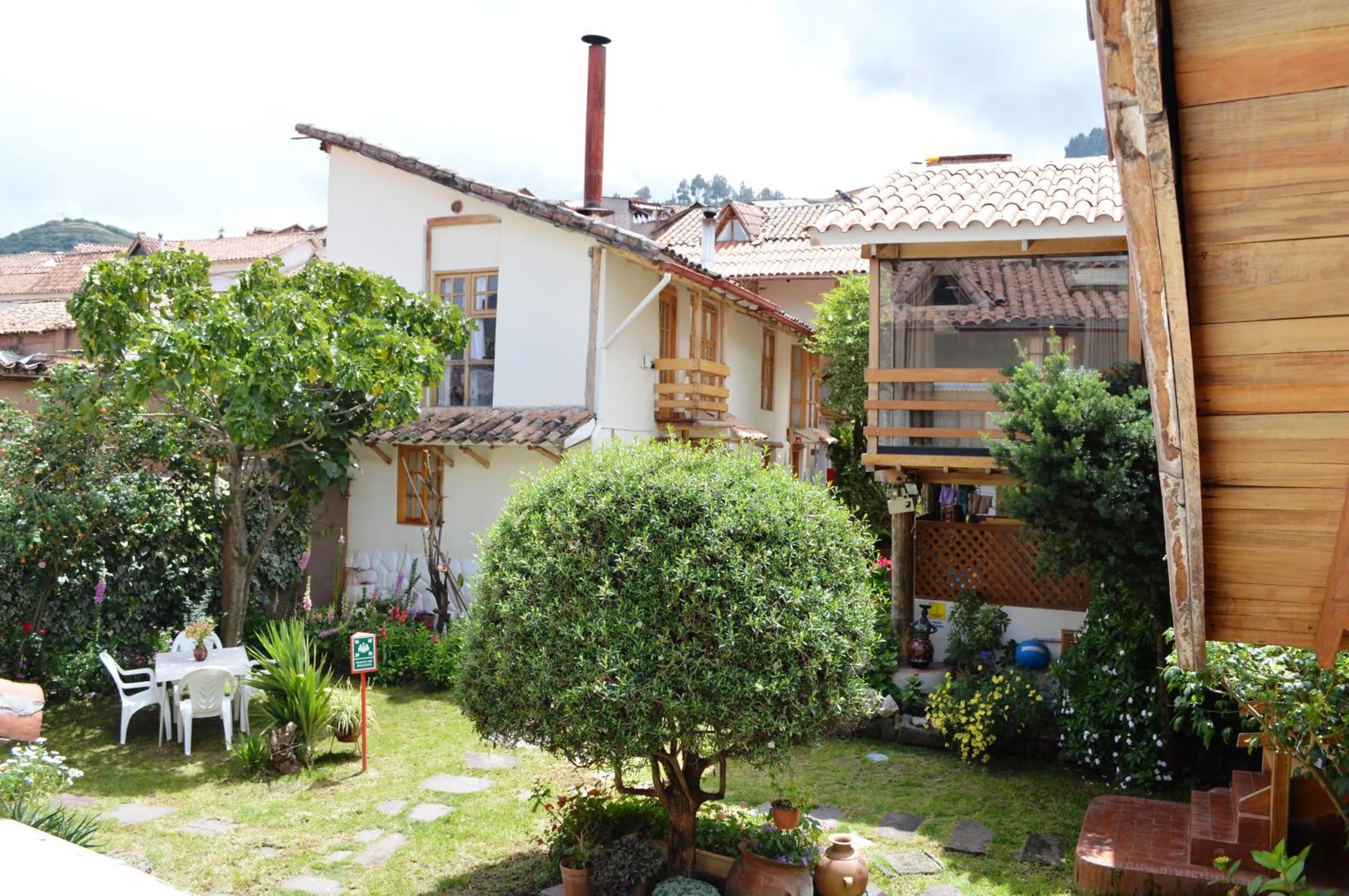 Garden view in Casona La Recoleta