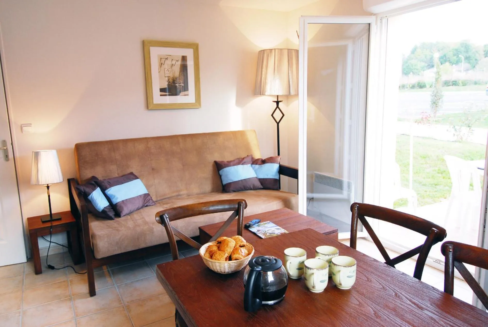 Living room in Résidence Goélia Le Hameau de la Vézère