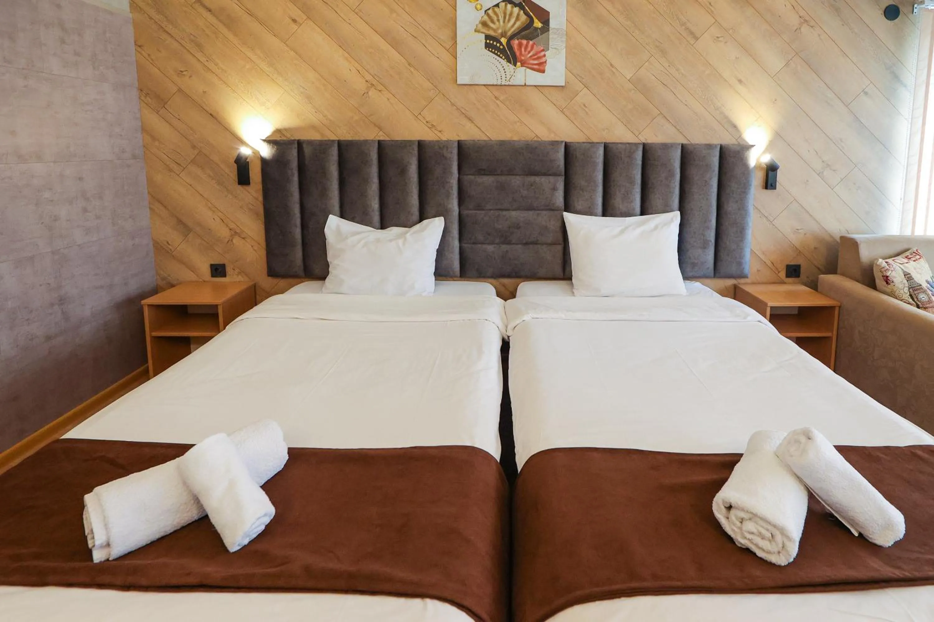 Bed in Family Hotel Gotse Delchev
